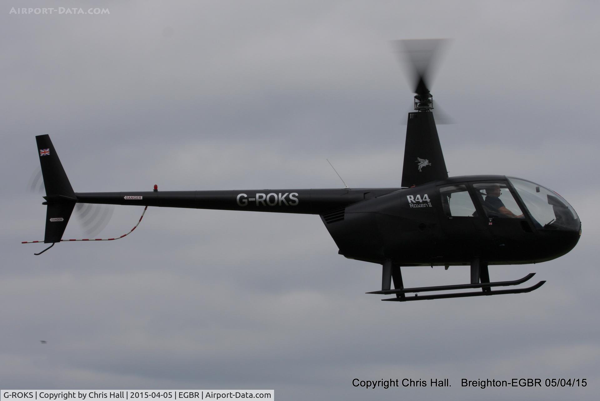 G-ROKS, 2004 Robinson R44 Raven II C/N 10325, at the Easter Homebuilt Aircraft Fly-in
