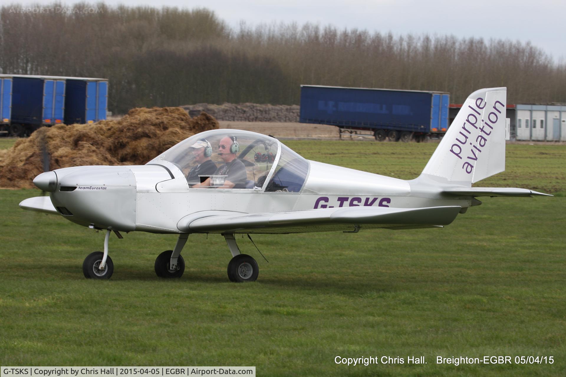 G-TSKS, 2009 Cosmik EV-97 TeamEurostar UK C/N 3320, at the Easter Homebuilt Aircraft Fly-in