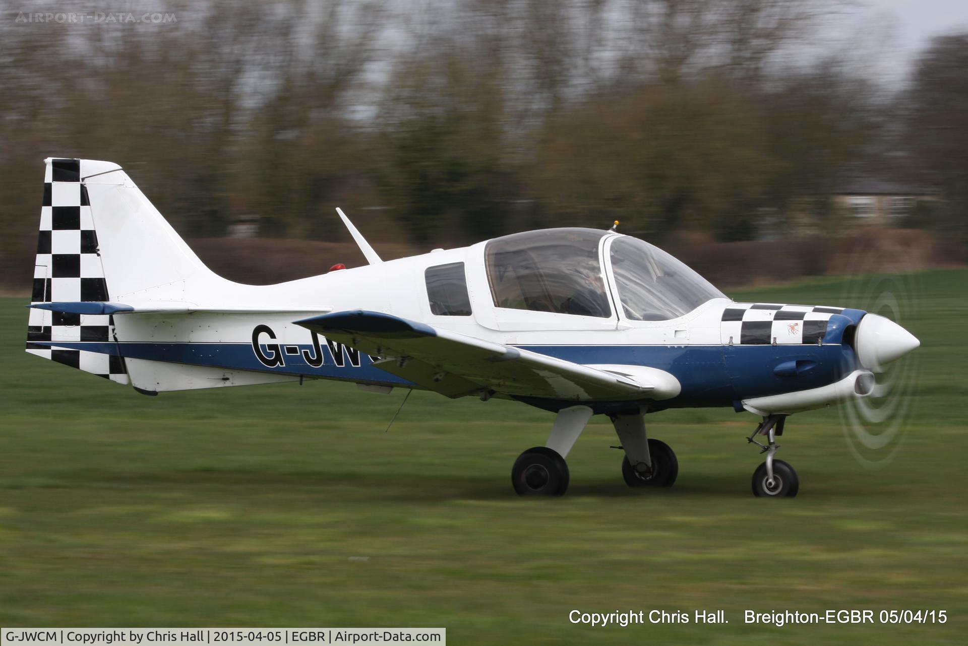 G-JWCM, 1980 Scottish Aviation Bulldog Series 120 Model 1210 C/N BH120/408, at the Easter Homebuilt Aircraft Fly-in