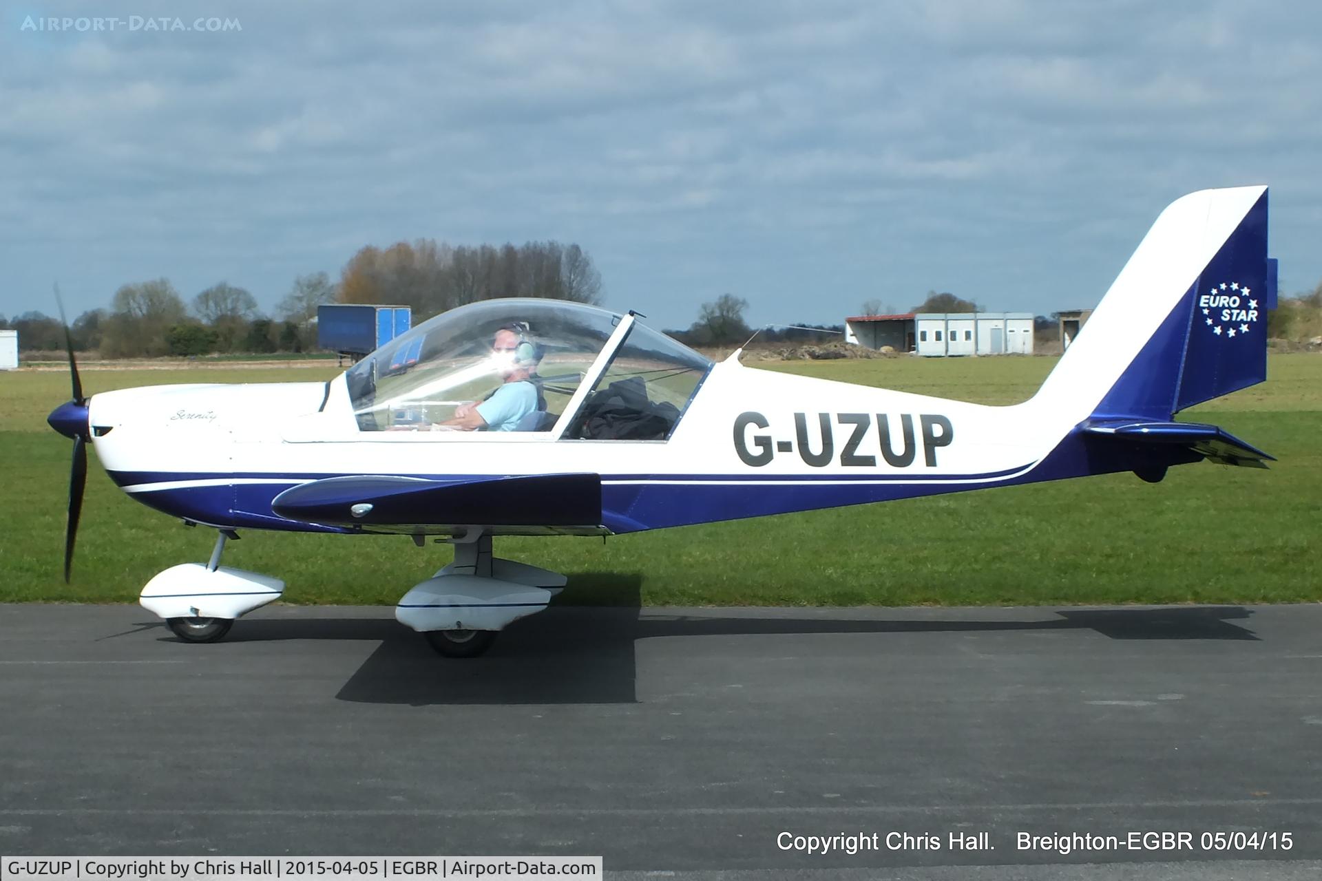G-UZUP, 2006 Aerotechnik EV-97A Eurostar C/N PFA 315A-14528, at the Easter Homebuilt Aircraft Fly-in