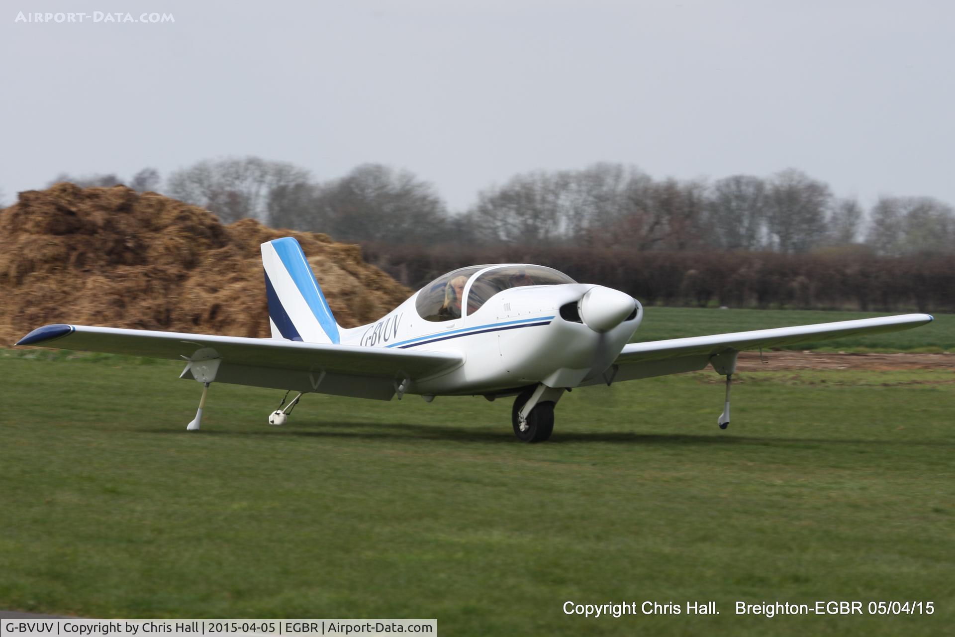 G-BVUV, 1999 Europa Monowheel C/N PFA 247-12762, at the Easter Homebuilt Aircraft Fly-in