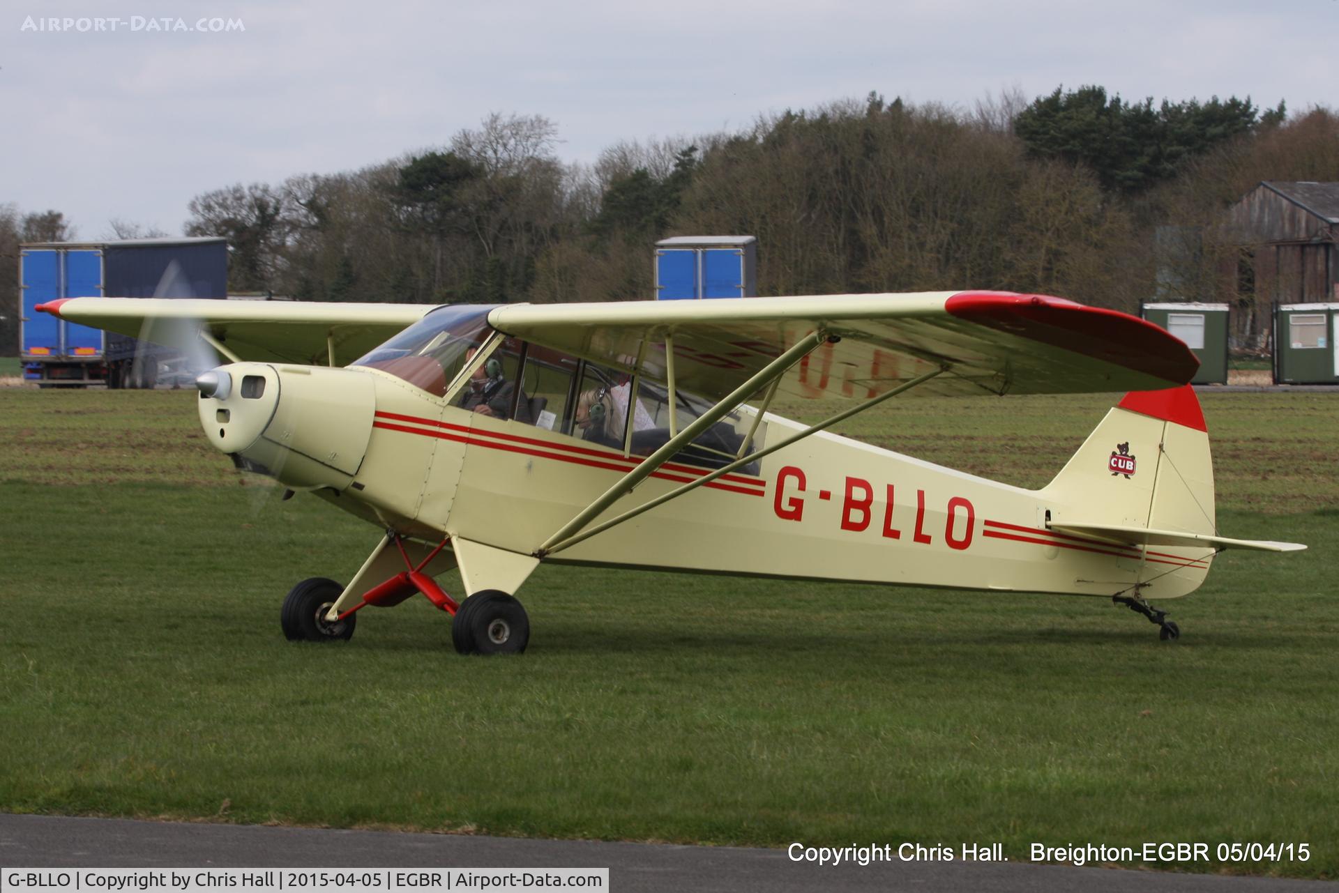 G-BLLO, 1953 Piper L-18C Super Cub (PA-18-95) C/N 18-3099, at the Easter Homebuilt Aircraft Fly-in