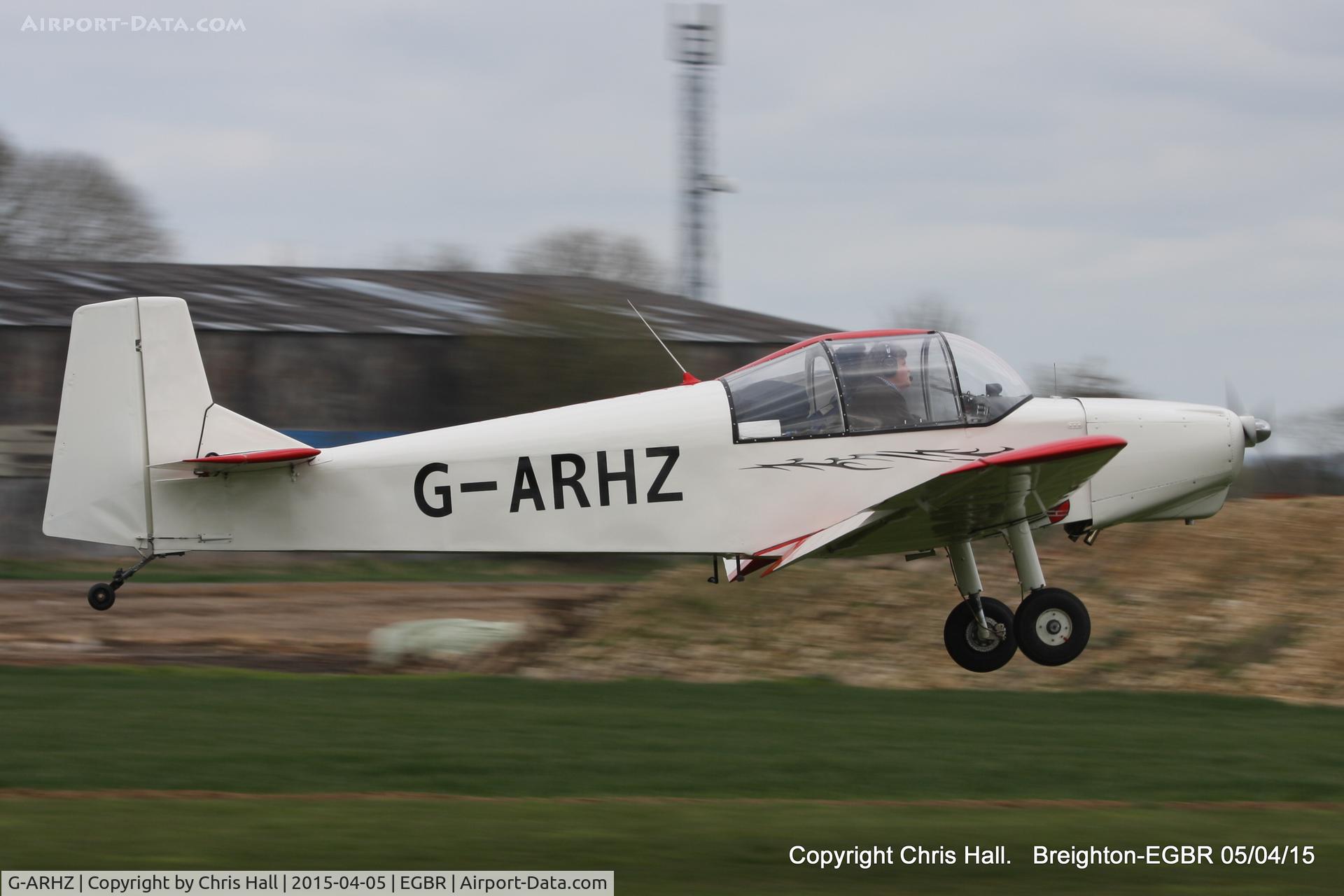 G-ARHZ, 1961 Rollason Druine D-62 Condor C/N PFA 247, at the Easter Homebuilt Aircraft Fly-in