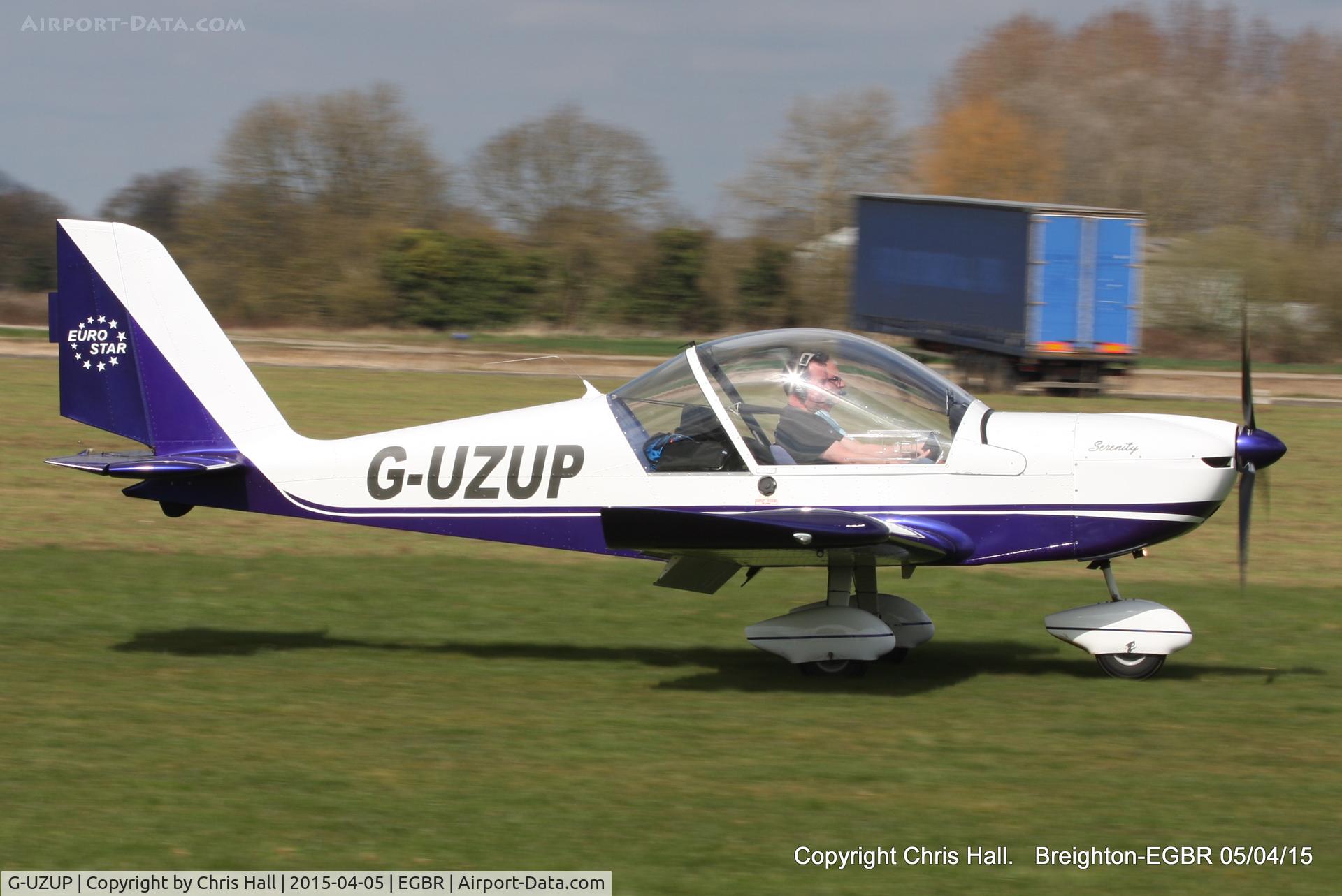 G-UZUP, 2006 Aerotechnik EV-97A Eurostar C/N PFA 315A-14528, at the Easter Homebuilt Aircraft Fly-in