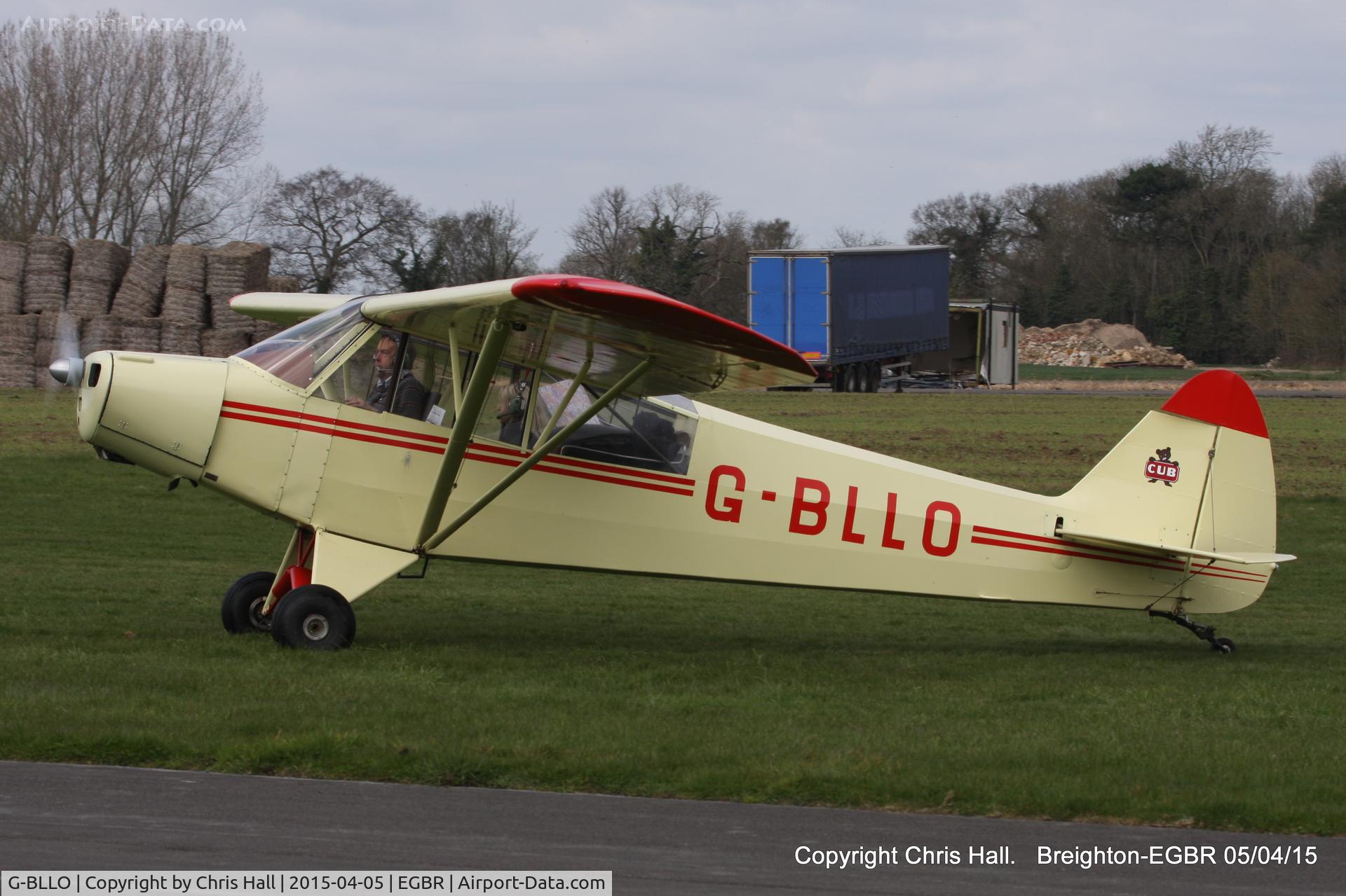 G-BLLO, 1953 Piper L-18C Super Cub (PA-18-95) C/N 18-3099, at the Easter Homebuilt Aircraft Fly-in