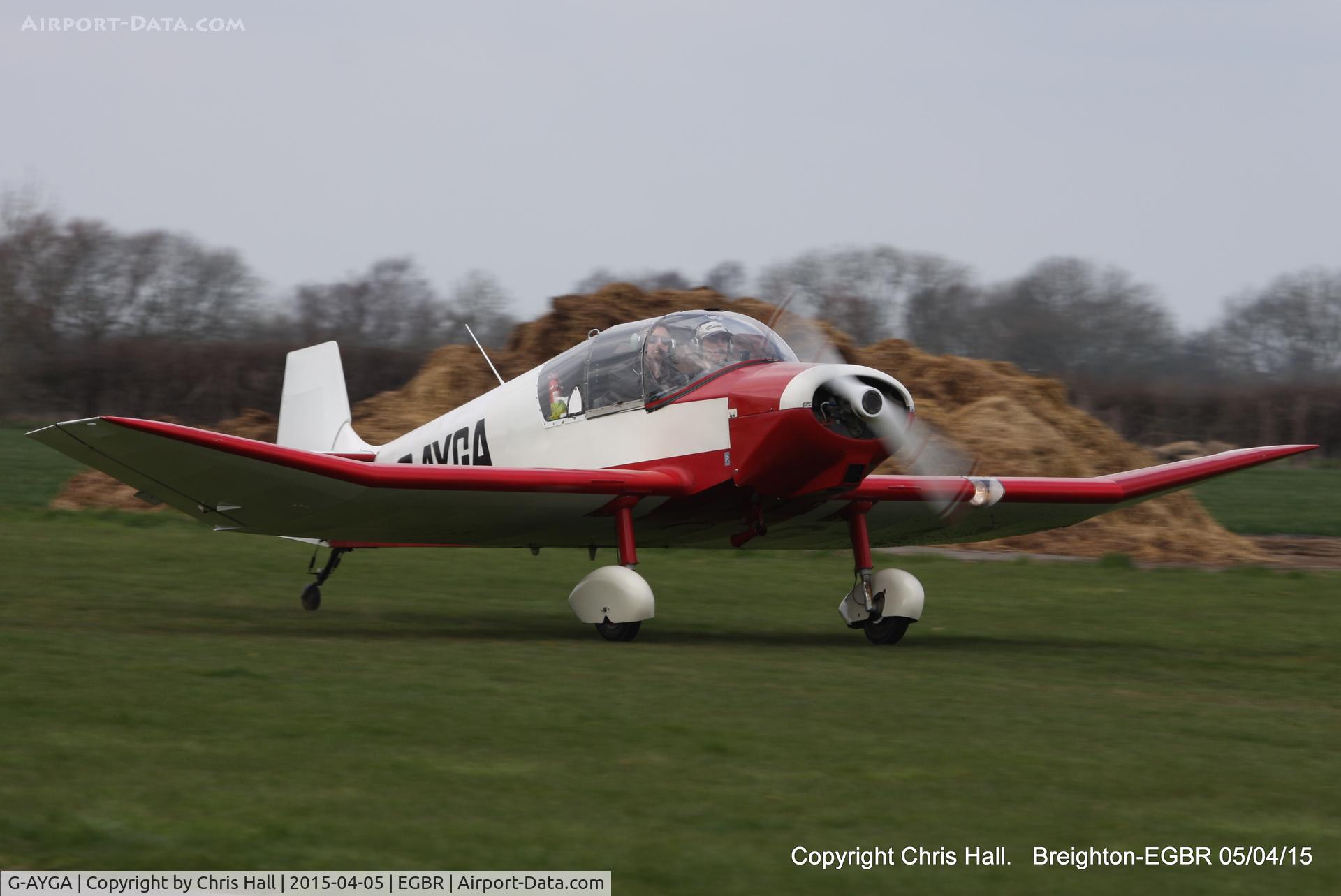 G-AYGA, 1956 SAN Jodel D-117 C/N 436, at the Easter Homebuilt Aircraft Fly-in
