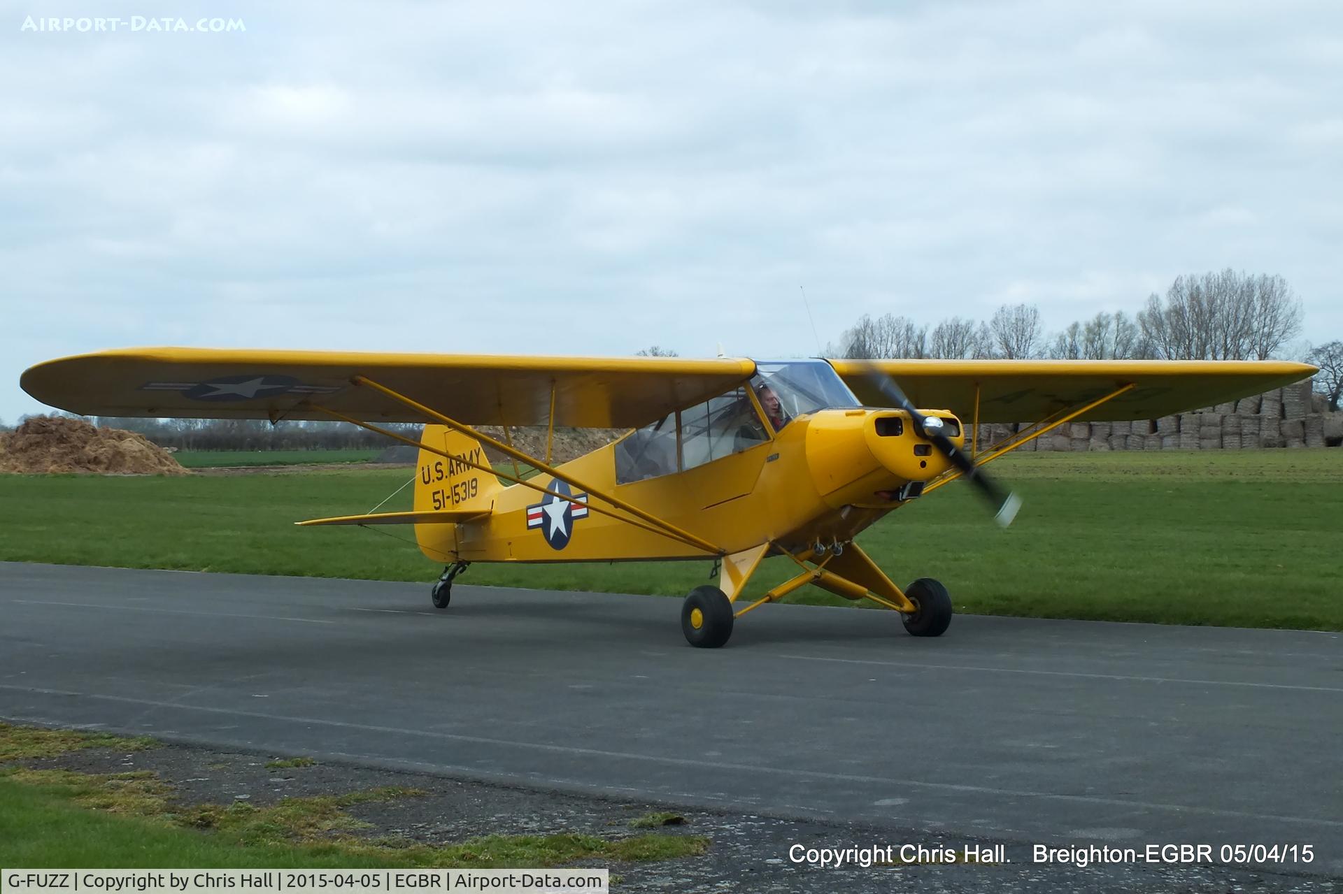 G-FUZZ, 1951 Piper L-18C Super Cub (PA-18-95) C/N 18-1016, at the Easter Homebuilt Aircraft Fly-in