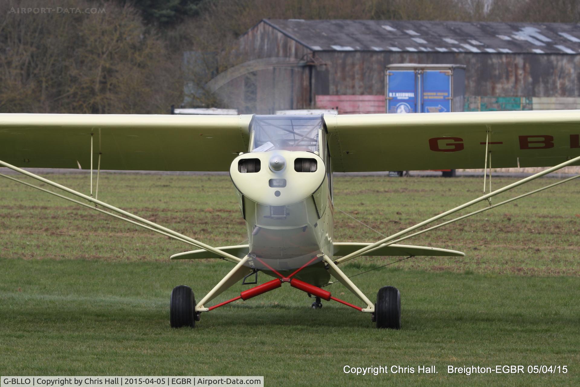 G-BLLO, 1953 Piper L-18C Super Cub (PA-18-95) C/N 18-3099, at the Easter Homebuilt Aircraft Fly-in