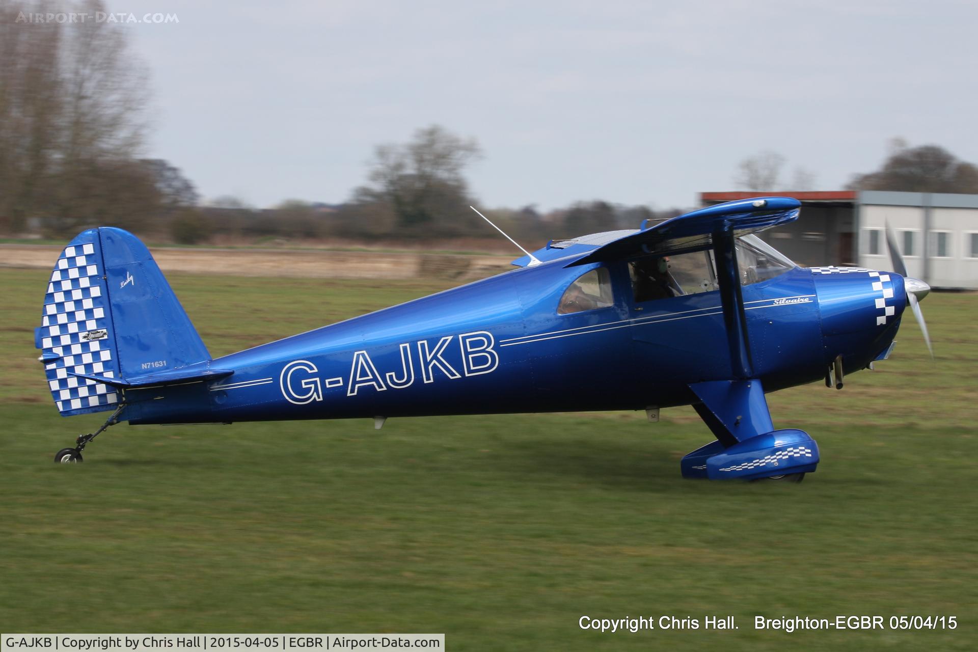 G-AJKB, 1946 Luscombe 8E Silvaire C/N 3058, at the Easter Homebuilt Aircraft Fly-in