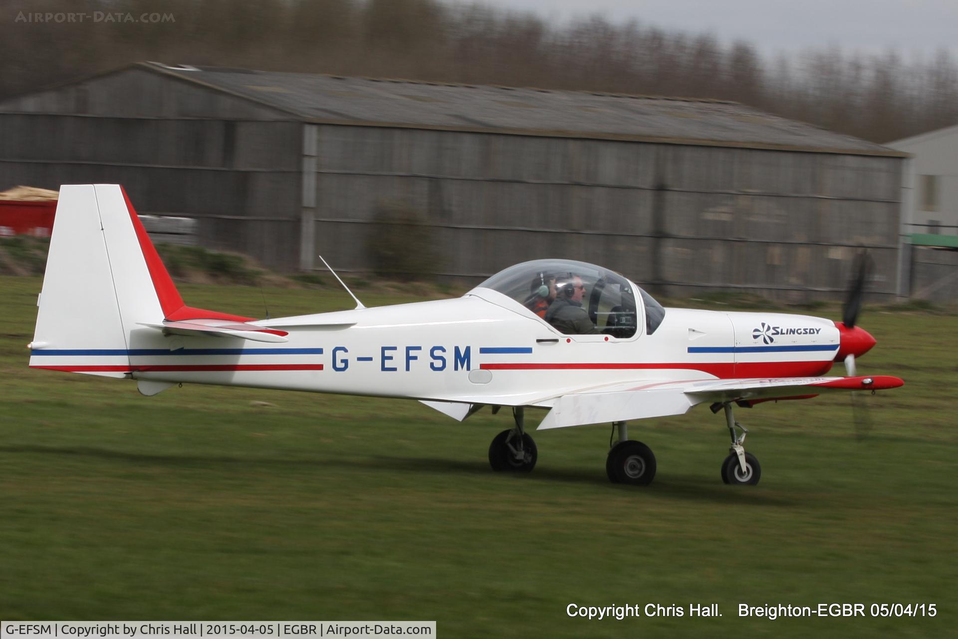 G-EFSM, 1989 Slingsby T-67M-260 Firefly C/N 2072, at the Easter Homebuilt Aircraft Fly-in