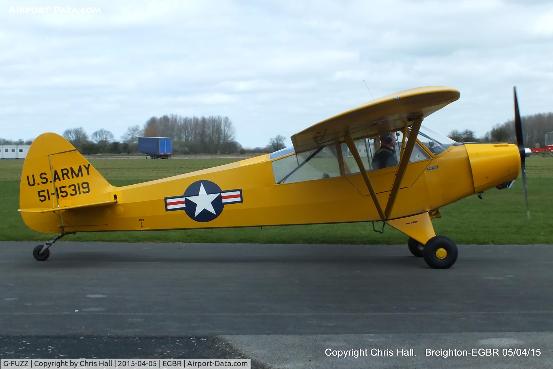 G-FUZZ, 1951 Piper L-18C Super Cub (PA-18-95) C/N 18-1016, at the Easter Homebuilt Aircraft Fly-in
