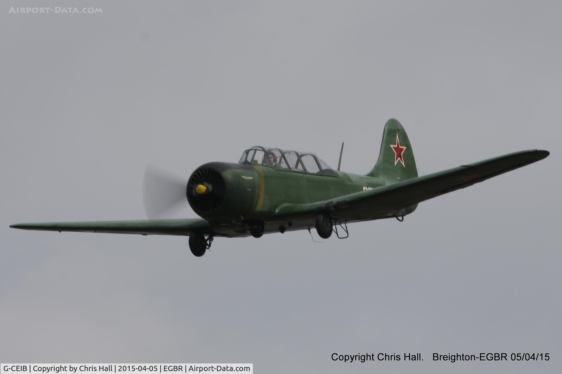 G-CEIB, 1958 Yakovlev Yak-18A C/N 1160403, at the Easter Homebuilt Aircraft Fly-in