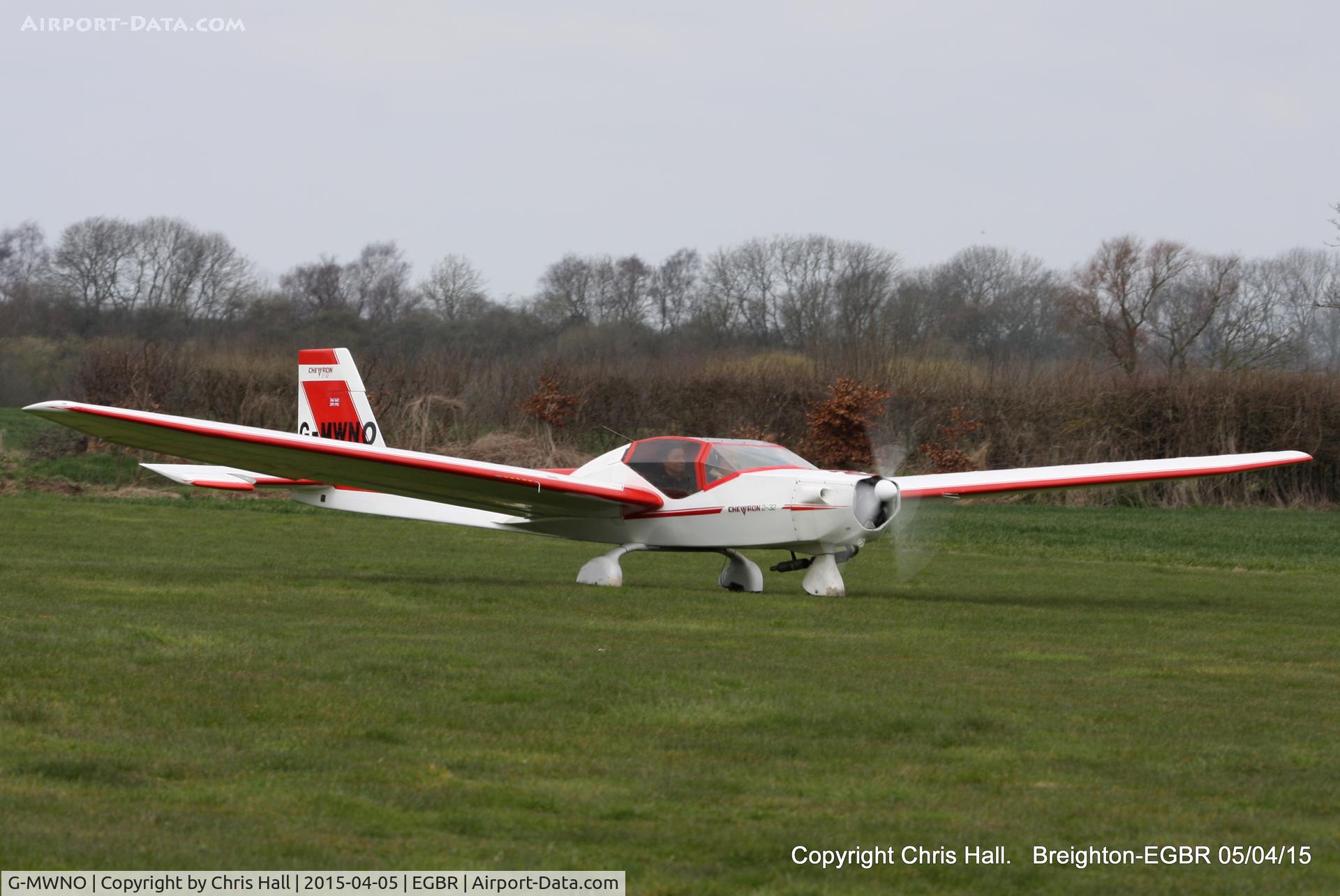 G-MWNO, 1990 AMF Chevvron 2-32C C/N 025, at the Easter Homebuilt Aircraft Fly-in