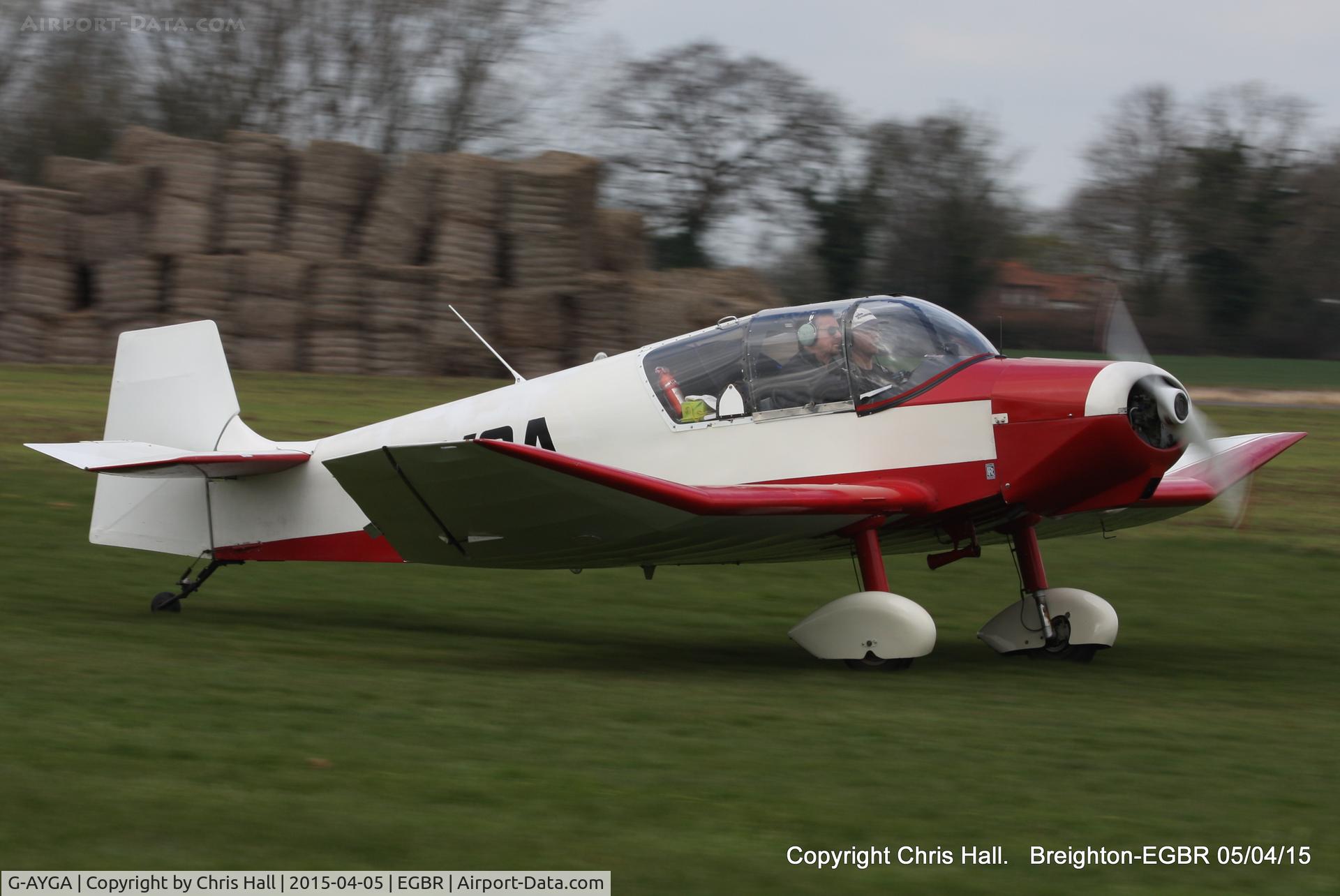 G-AYGA, 1956 SAN Jodel D-117 C/N 436, at the Easter Homebuilt Aircraft Fly-in