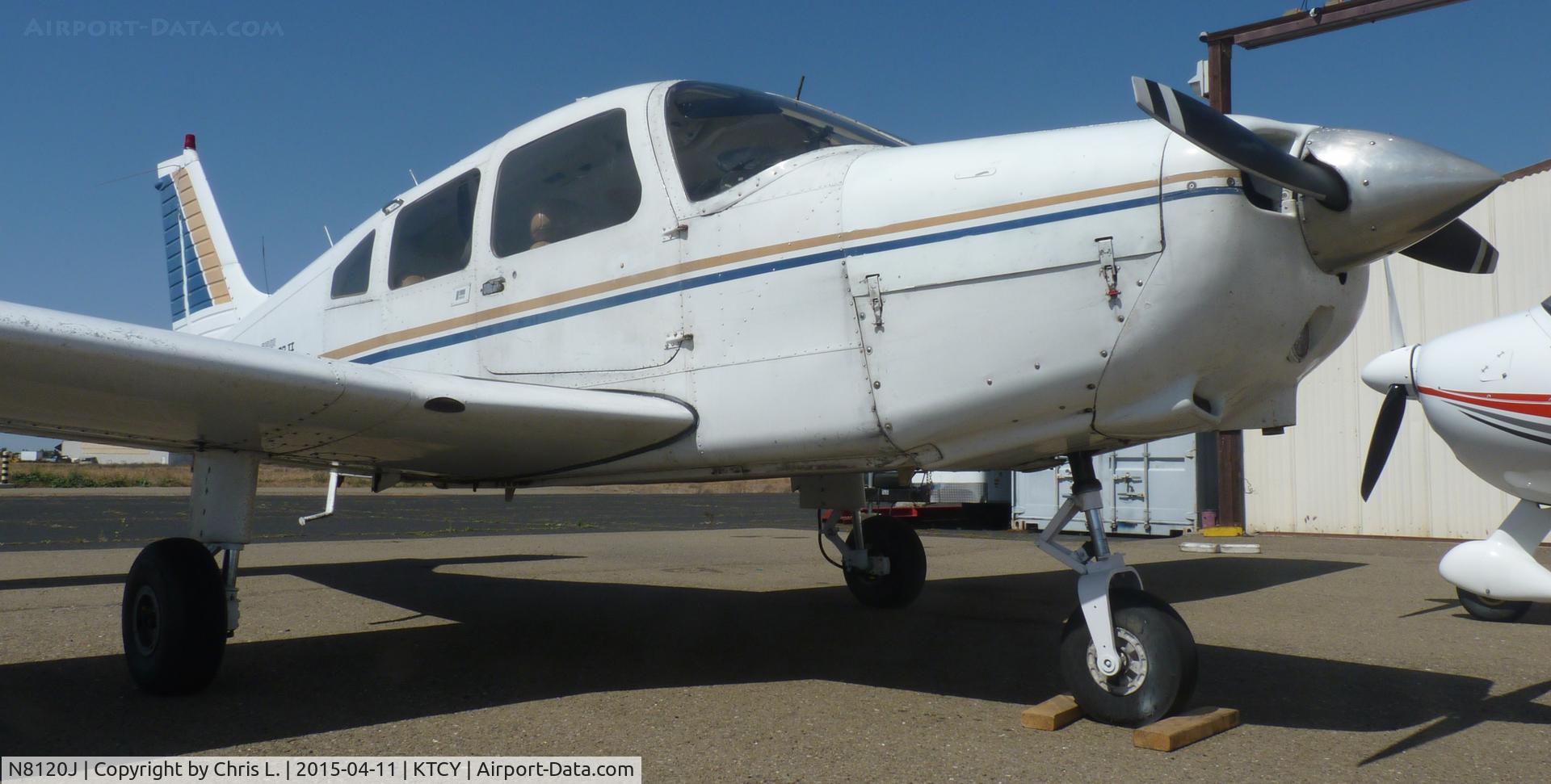 N8120J, 1979 Piper PA-28-161 C/N 28-8016140, A 1978 Piper Warrior II sitting on the ramp at Tracy Municipal Airport.