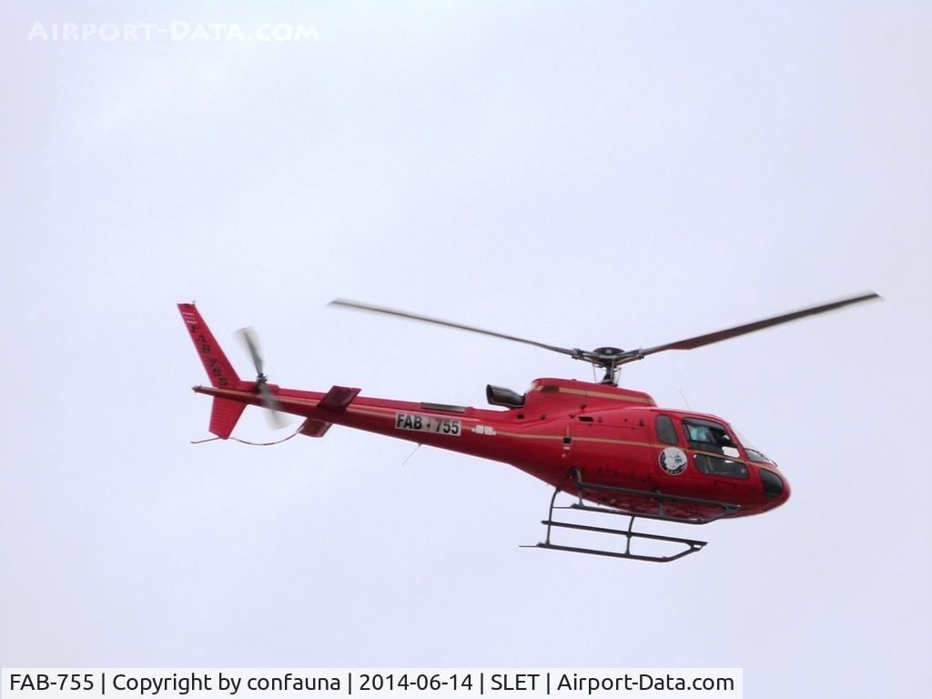 FAB-755, Aerospatiale AS-350B-3 Ecureuil C/N 4683, Patrolling during the G-77 meeting in Santa Cruz