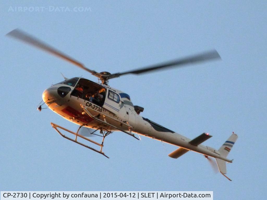 CP-2730, Aérospatiale AS-350B-3 Ecureuil C/N 4424, Over Santa Cruz city