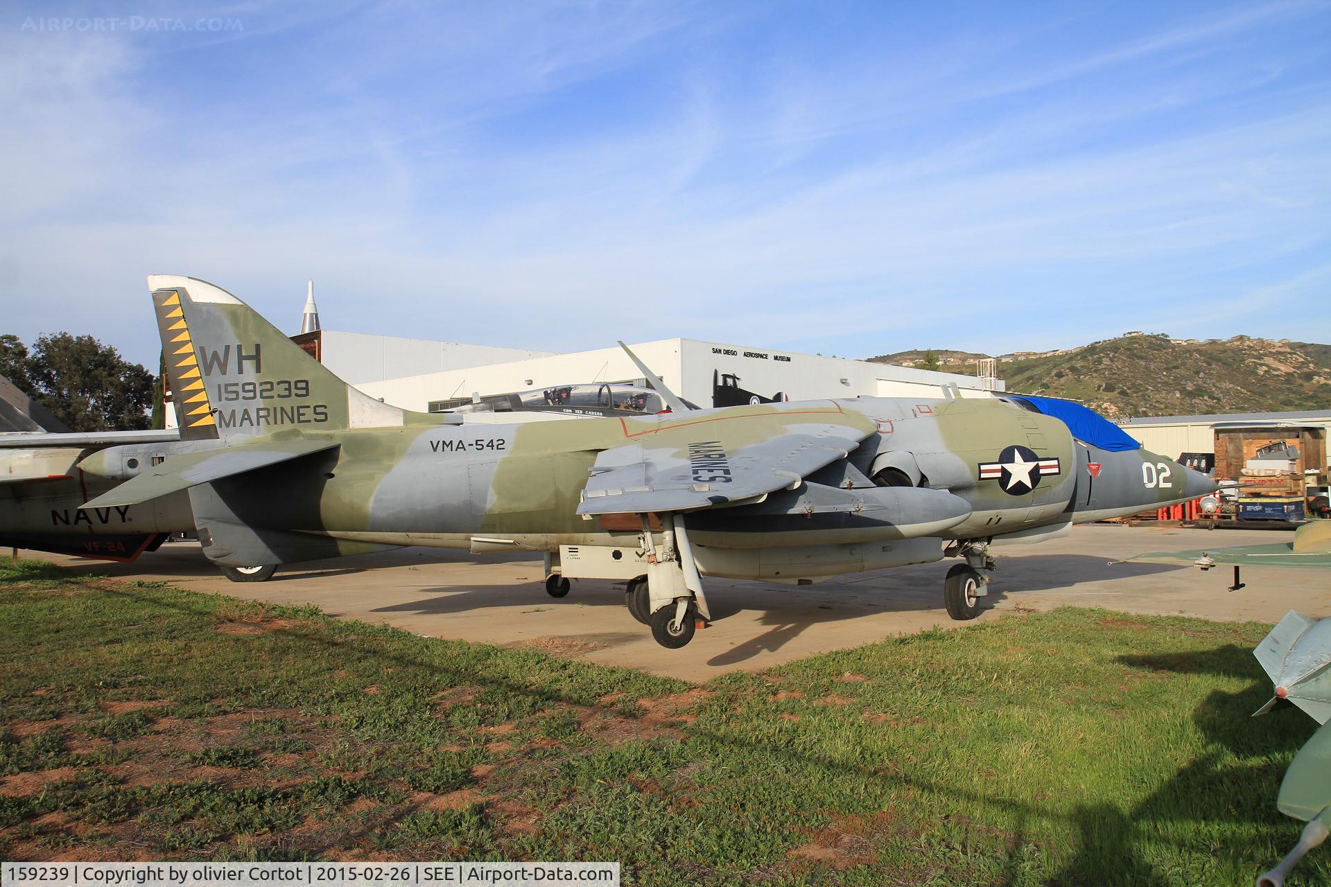 159239, Hawker Siddeley AV-8C Harrier C/N 712148, San diego museum reserve