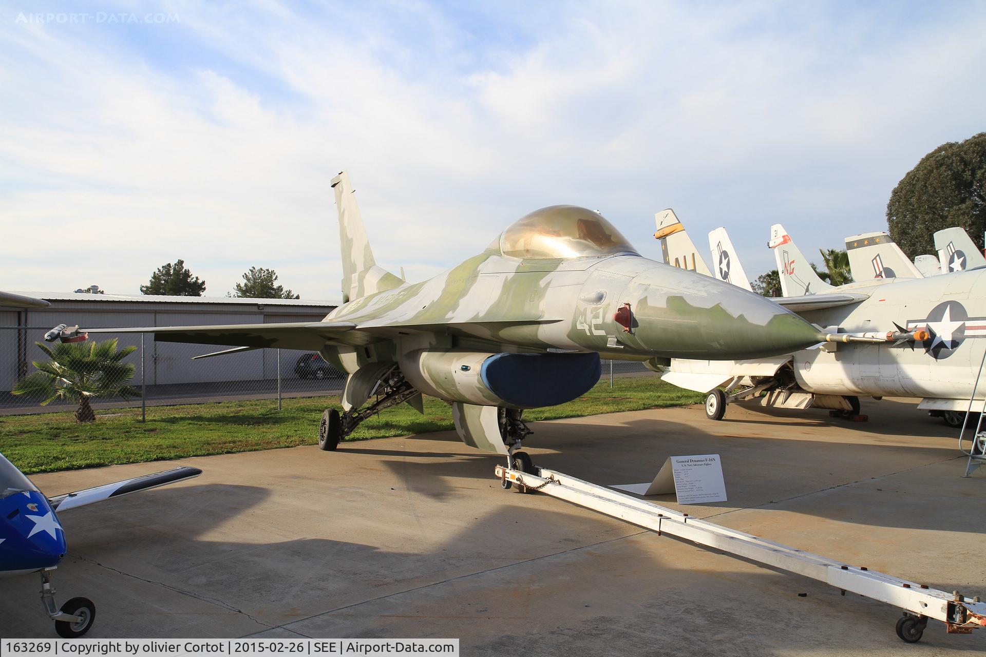 163269, 1985 General Dynamics F-16N Fighting Falcon C/N 3M-2, San Diego air museum reserve