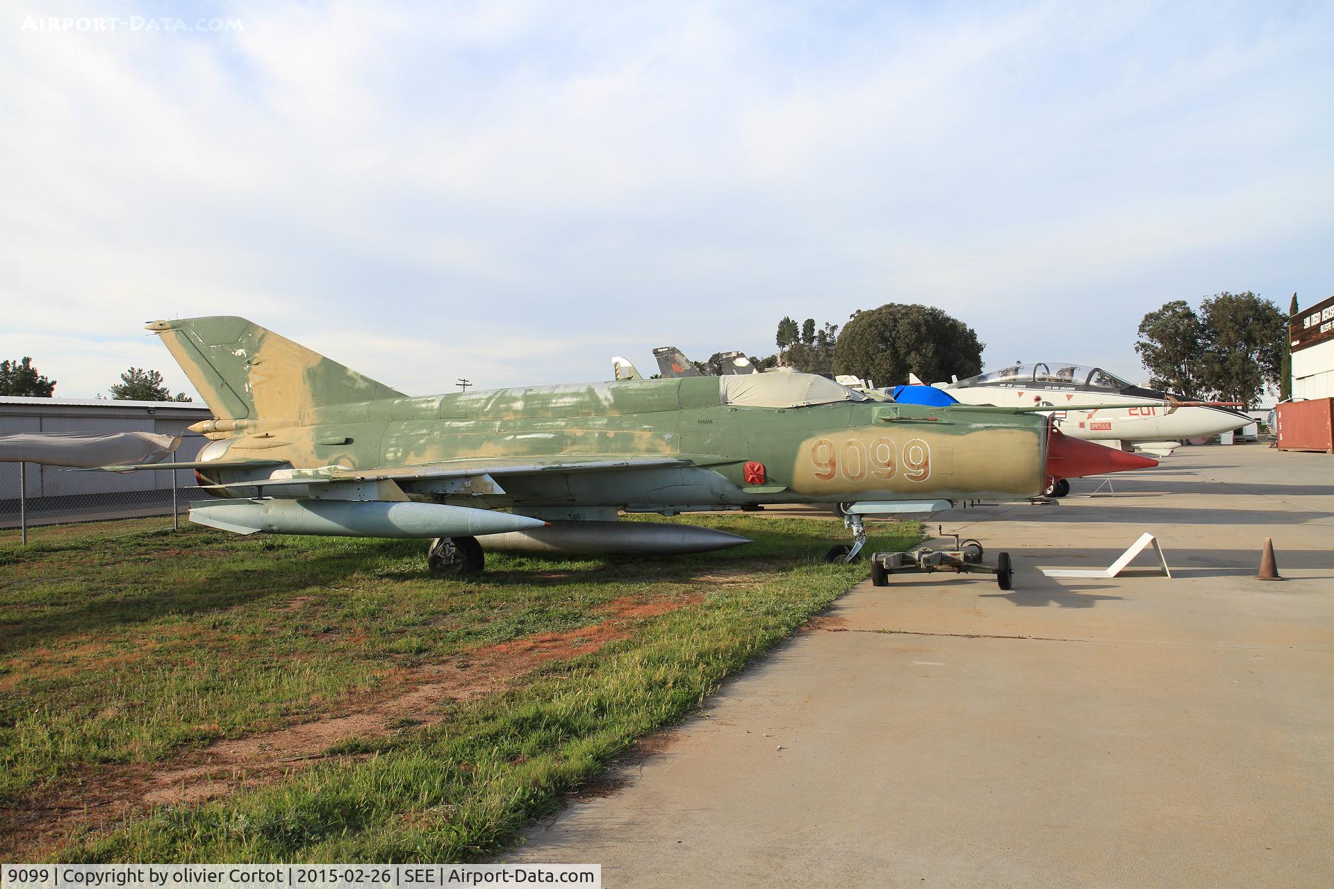 9099, Mikoyan-Gurevich MiG-21bis C/N N75049099/3105, San Diego air museum