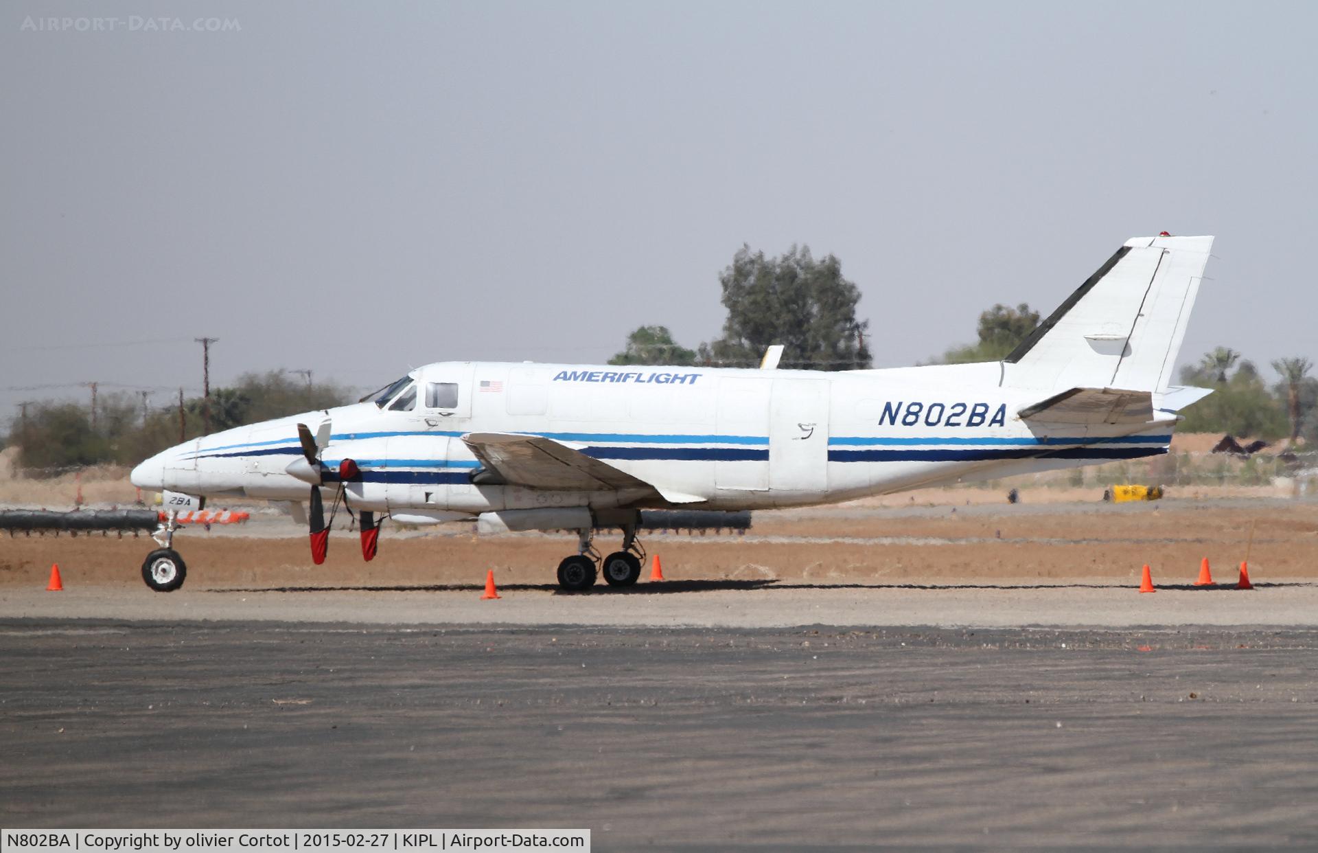 N802BA, 1968 Beech 99 C/N U-29, under the heat of Arizona sun