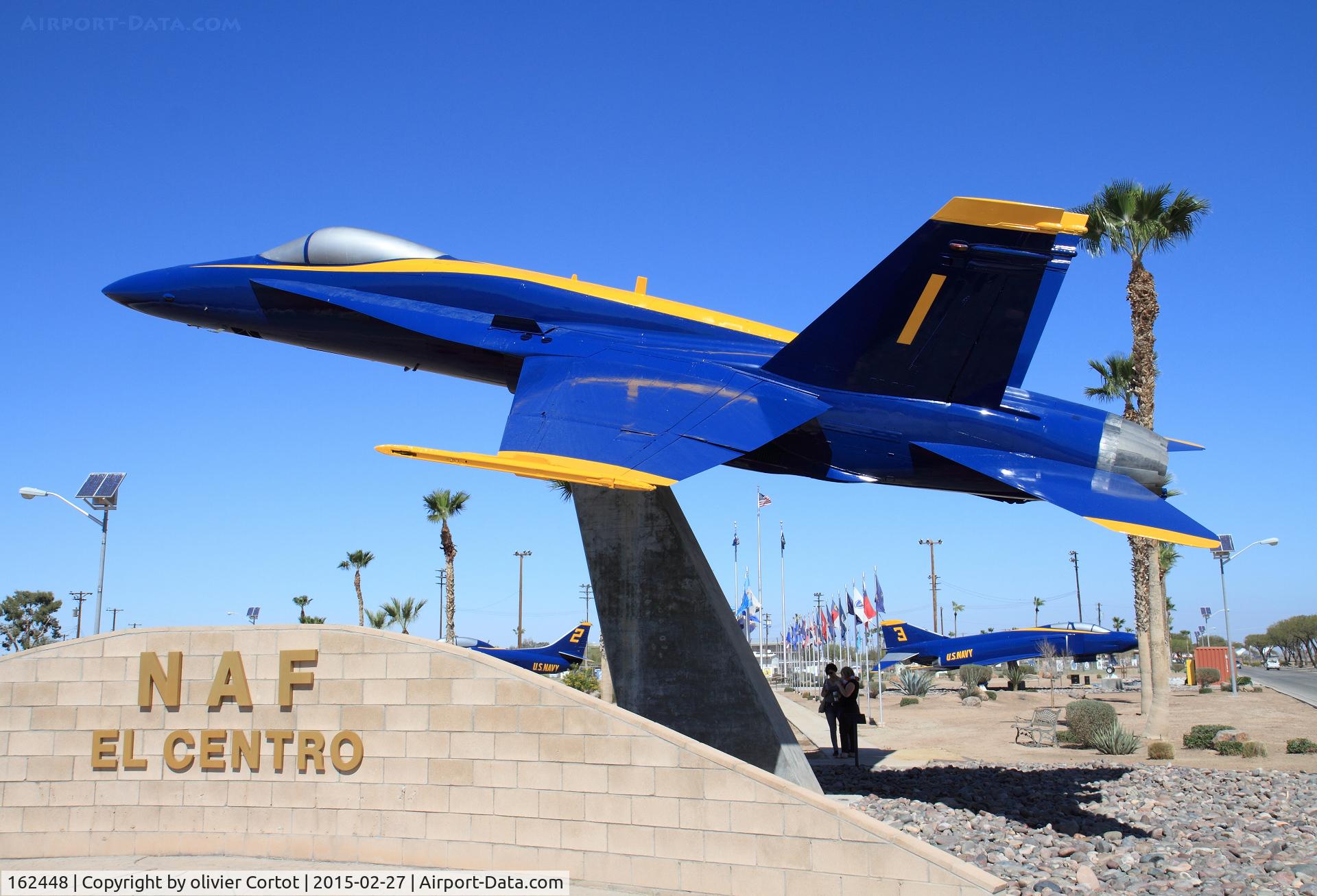 162448, McDonnell Douglas F/A-18A Hornet C/N 297/A242, El Centro blue angels park