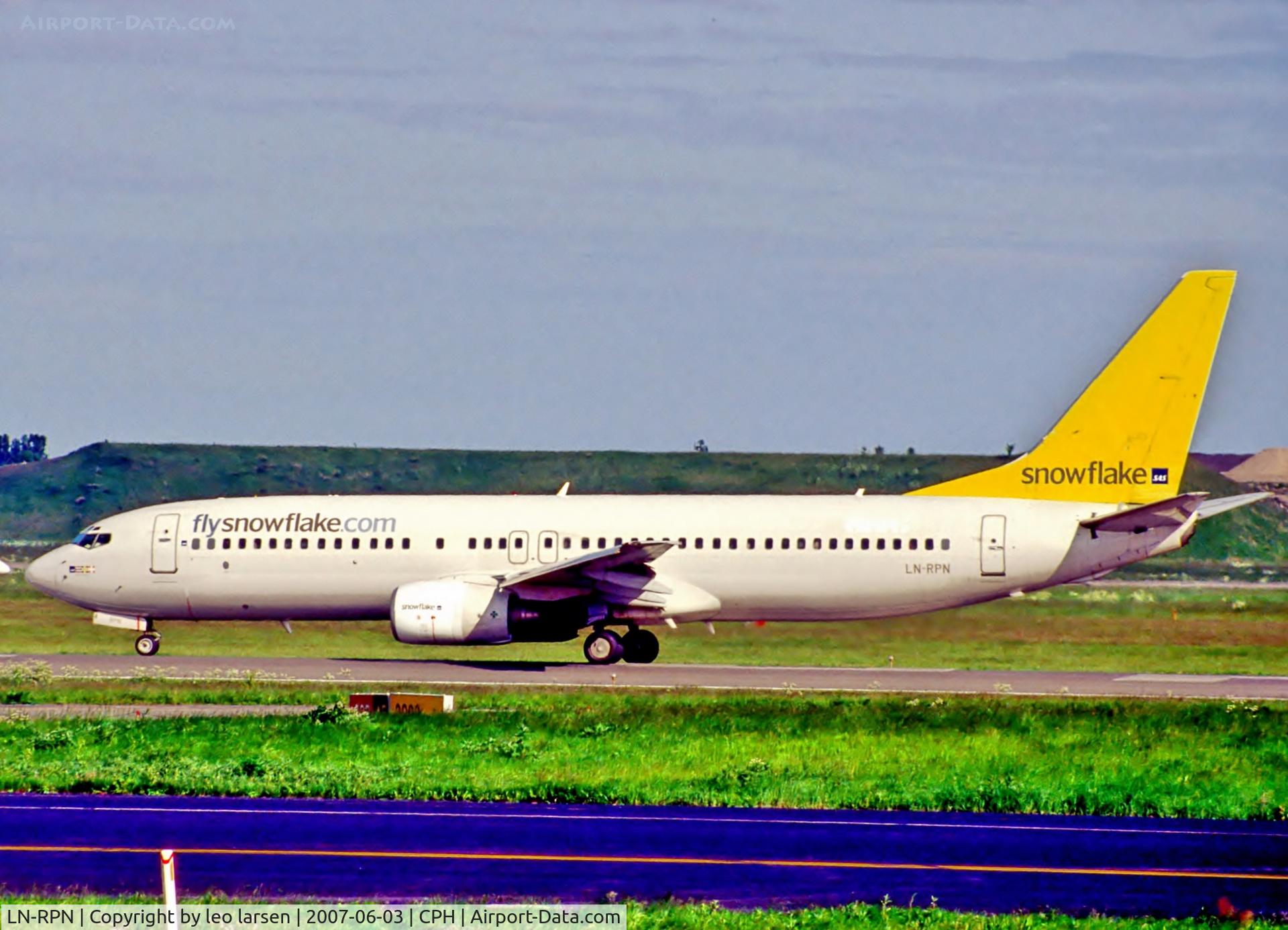 LN-RPN, 2000 Boeing 737-883 C/N 30470, Copenhagen Kastrup 3.6.07