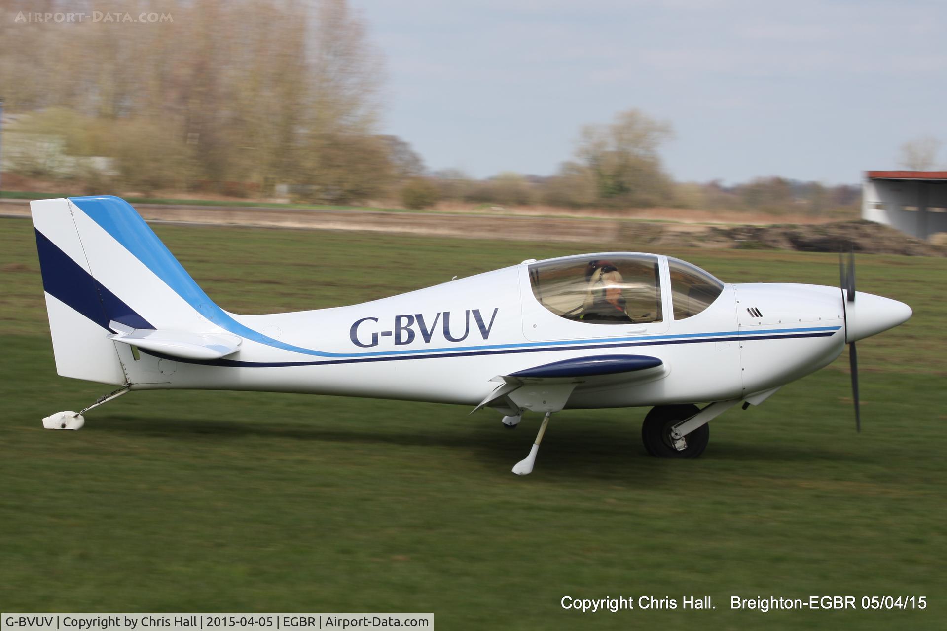 G-BVUV, 1999 Europa Monowheel C/N PFA 247-12762, at the Easter Homebuilt Aircraft Fly-in