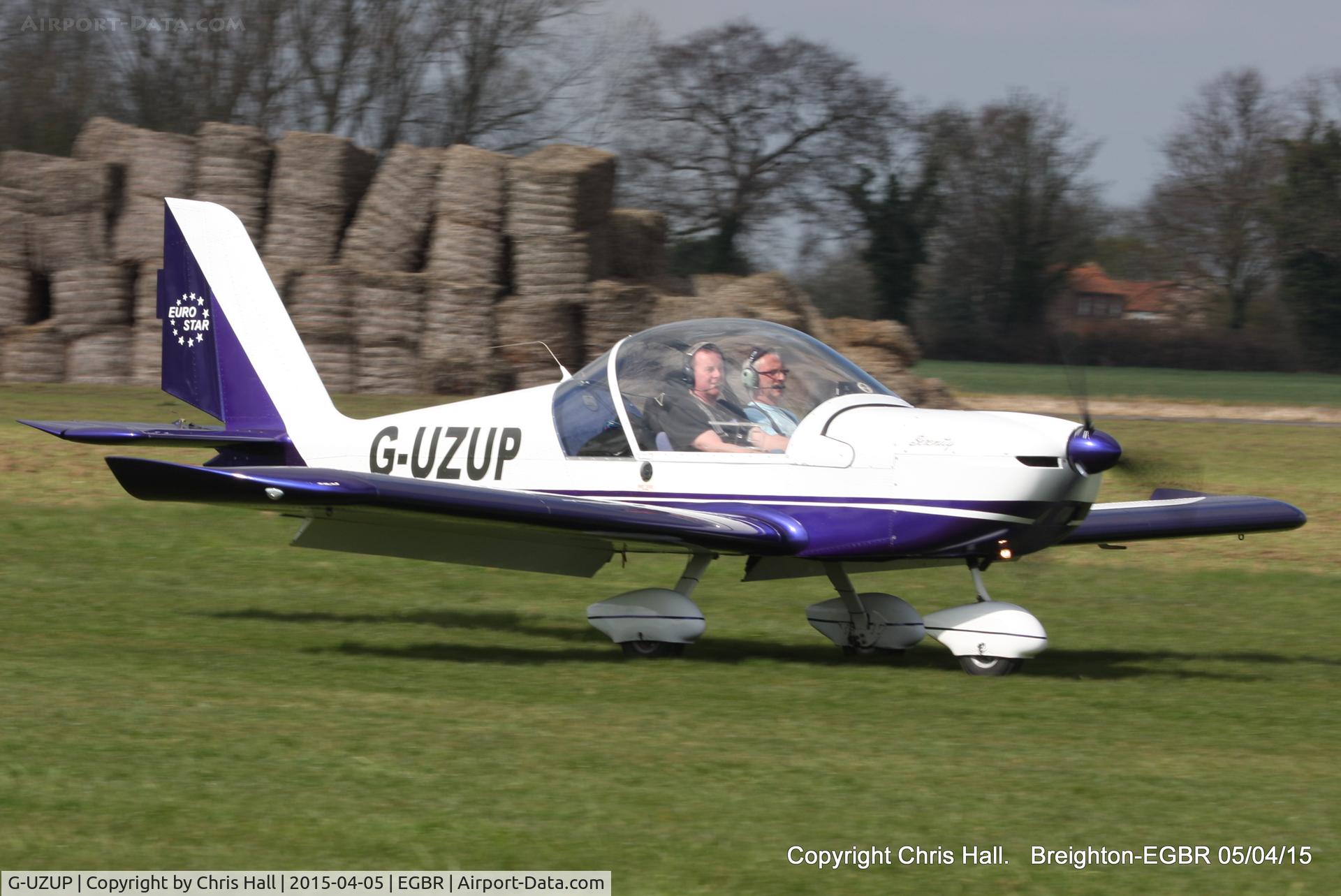 G-UZUP, 2006 Aerotechnik EV-97A Eurostar C/N PFA 315A-14528, at the Easter Homebuilt Aircraft Fly-in