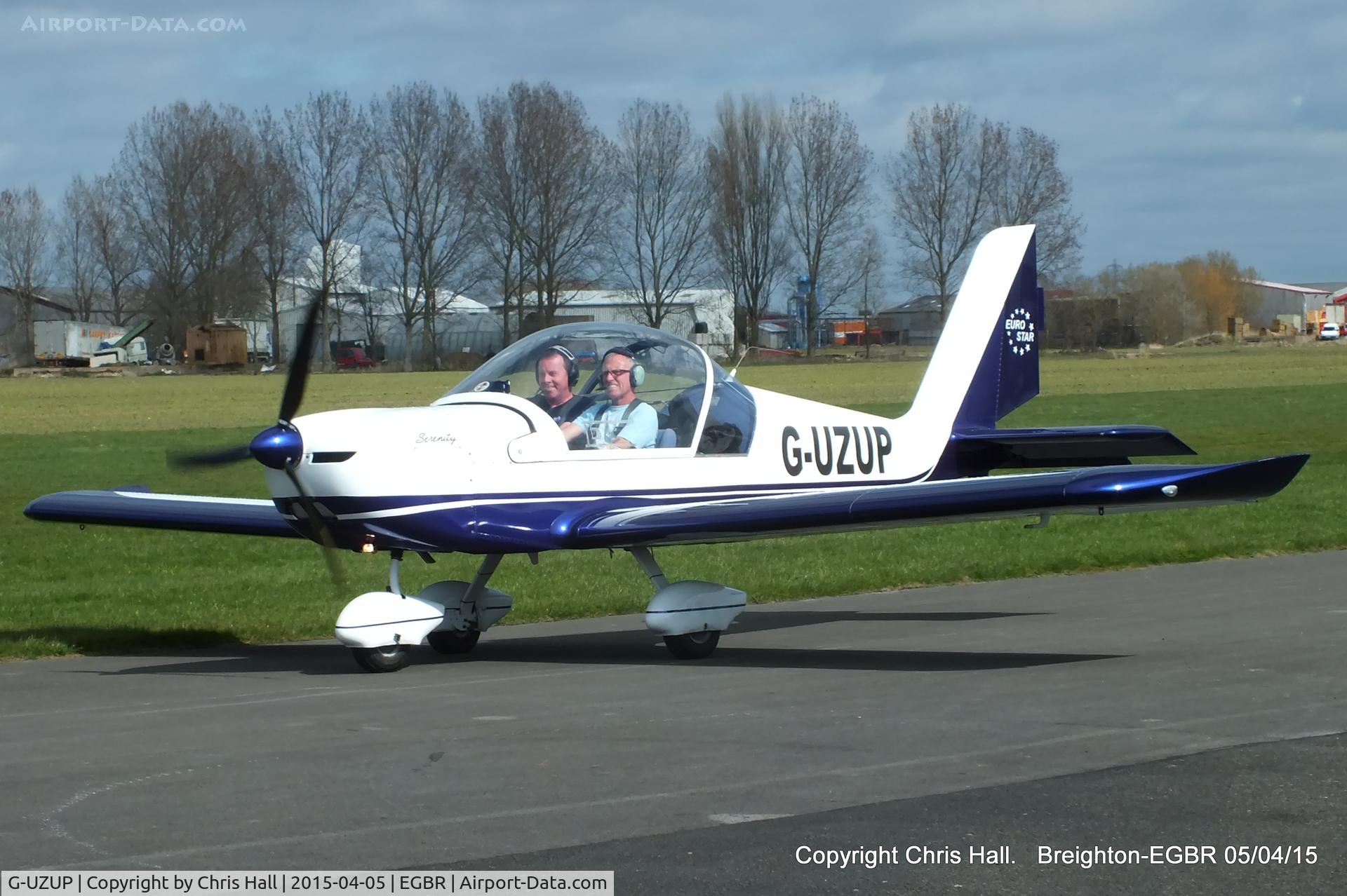 G-UZUP, 2006 Aerotechnik EV-97A Eurostar C/N PFA 315A-14528, at the Easter Homebuilt Aircraft Fly-in