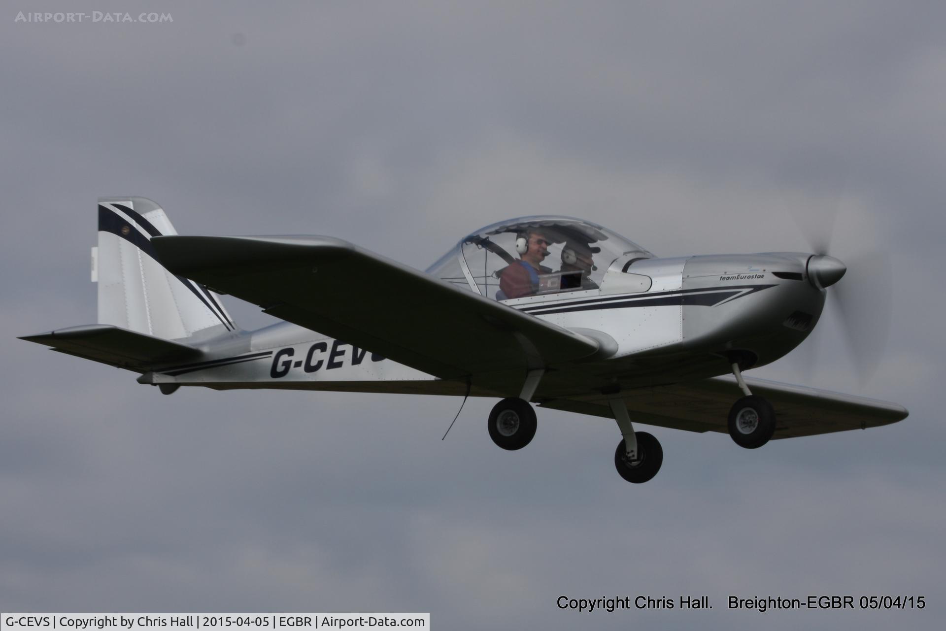 G-CEVS, 2007 Cosmik EV-97 TeamEurostar UK C/N 3102, at the Easter Homebuilt Aircraft Fly-in