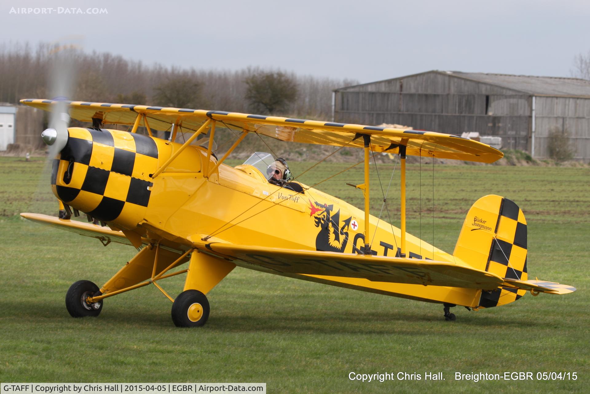 G-TAFF, 1957 CASA 1-131E Jungmann C/N 1129, at the Easter Homebuilt Aircraft Fly-in
