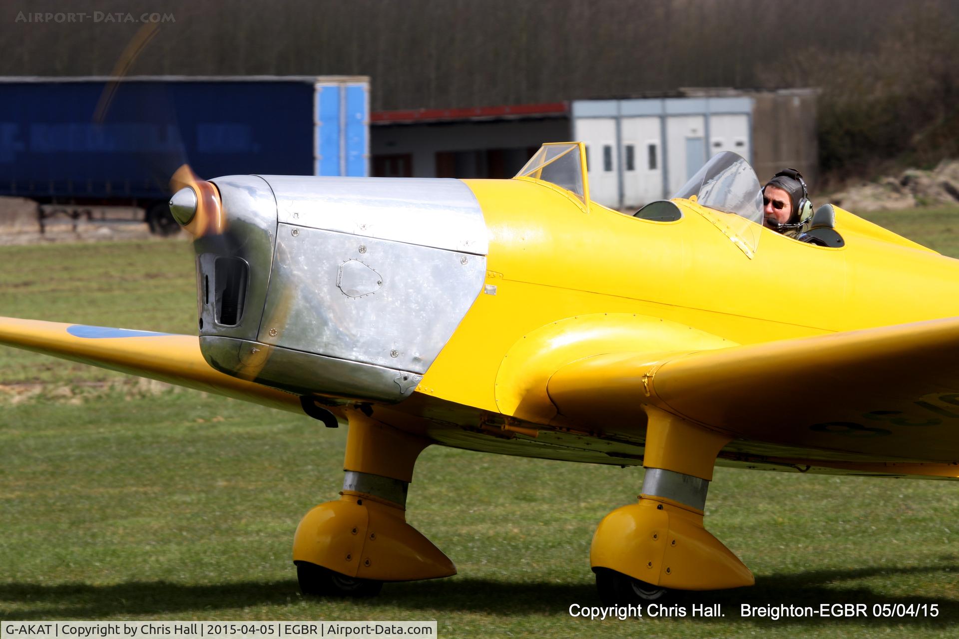 G-AKAT, 1940 Miles M14A Hawk Trainer 3 C/N 2005, at the Easter Homebuilt Aircraft Fly-in