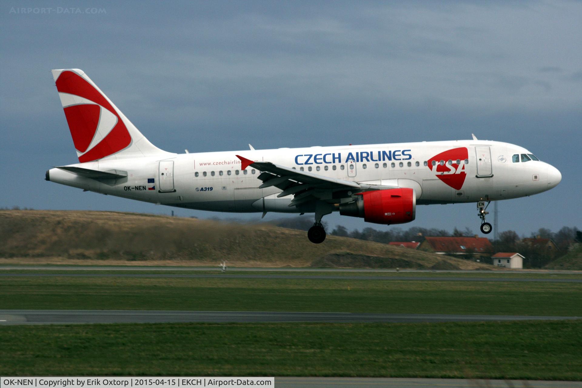 OK-NEN, 2008 Airbus A319-112 C/N 3436, OK-NEN arriving rw 22R