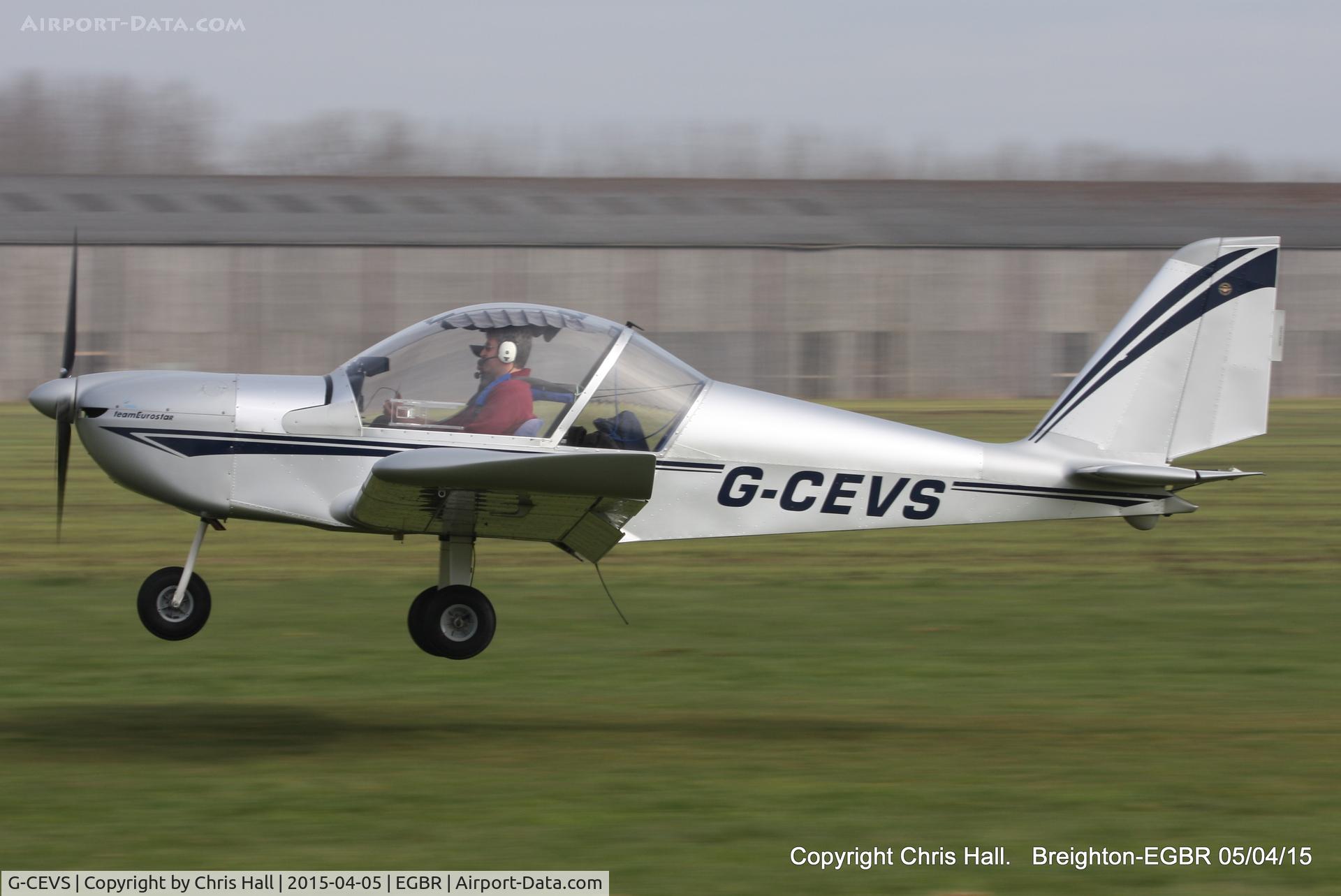 G-CEVS, 2007 Cosmik EV-97 TeamEurostar UK C/N 3102, at the Easter Homebuilt Aircraft Fly-in