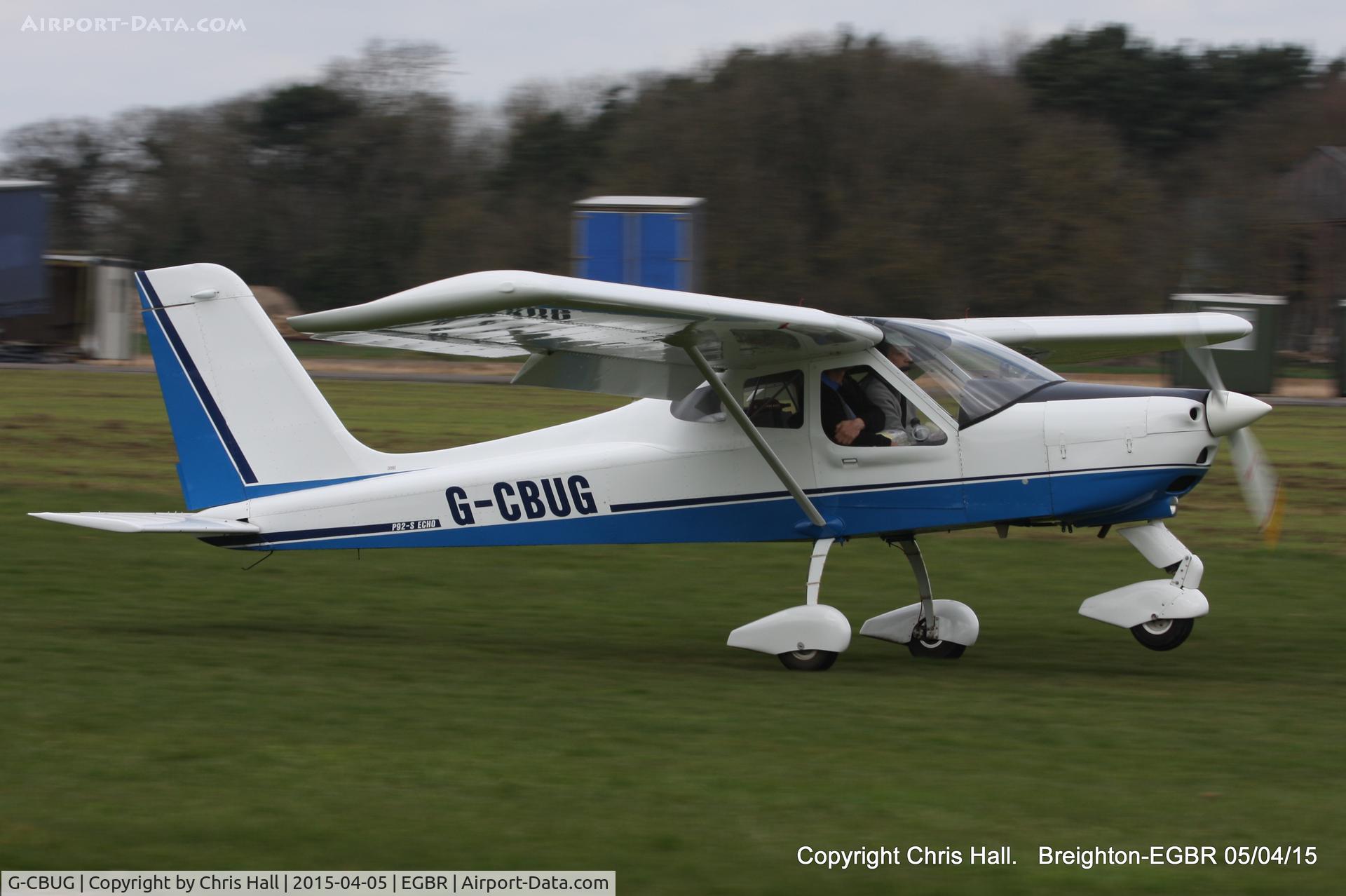 G-CBUG, 2002 Tecnam P-92EM Echo C/N PFA 318-13662, at the Easter Homebuilt Aircraft Fly-in