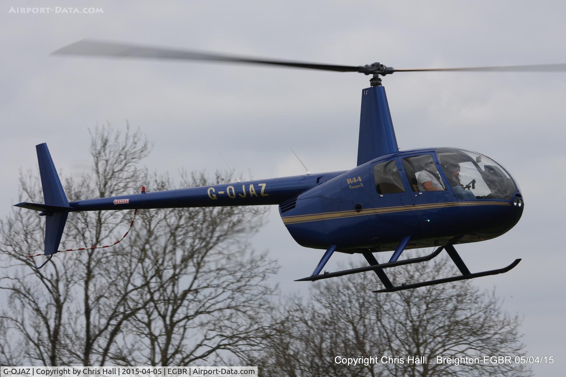 G-OJAZ, 2006 Robinson R44 Raven II C/N 11216, at the Easter Homebuilt Aircraft Fly-in