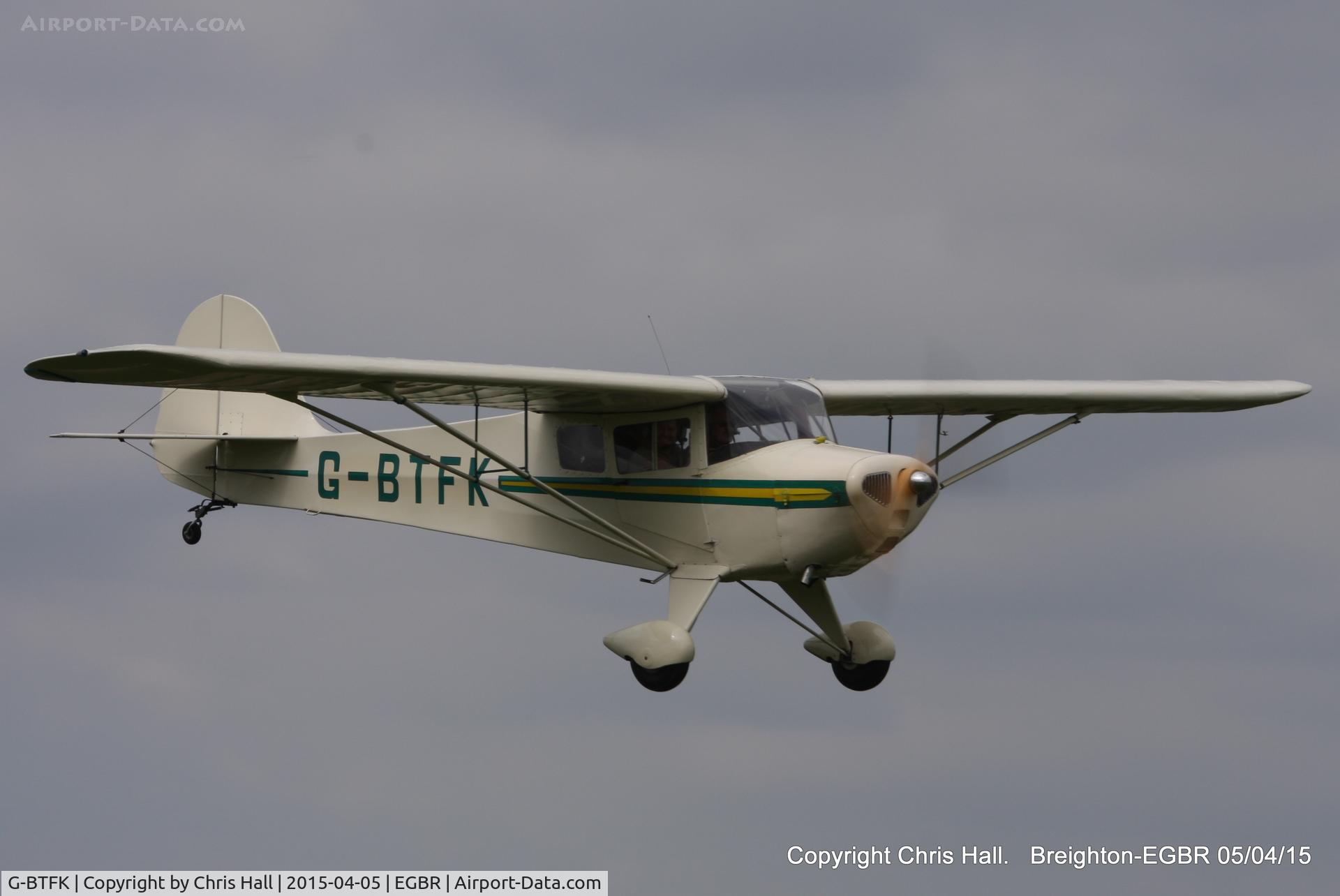 G-BTFK, 1947 Taylorcraft BC-12D Twosome C/N 10540, at the Easter Homebuilt Aircraft Fly-in