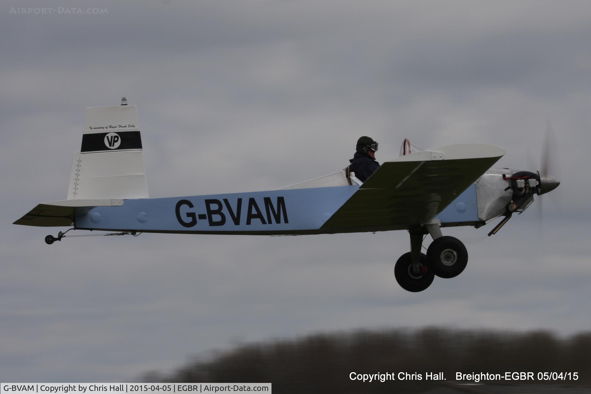 G-BVAM, 1993 Evans VP-1 Volksplane C/N PFA 062-12132, at the Easter Homebuilt Aircraft Fly-in