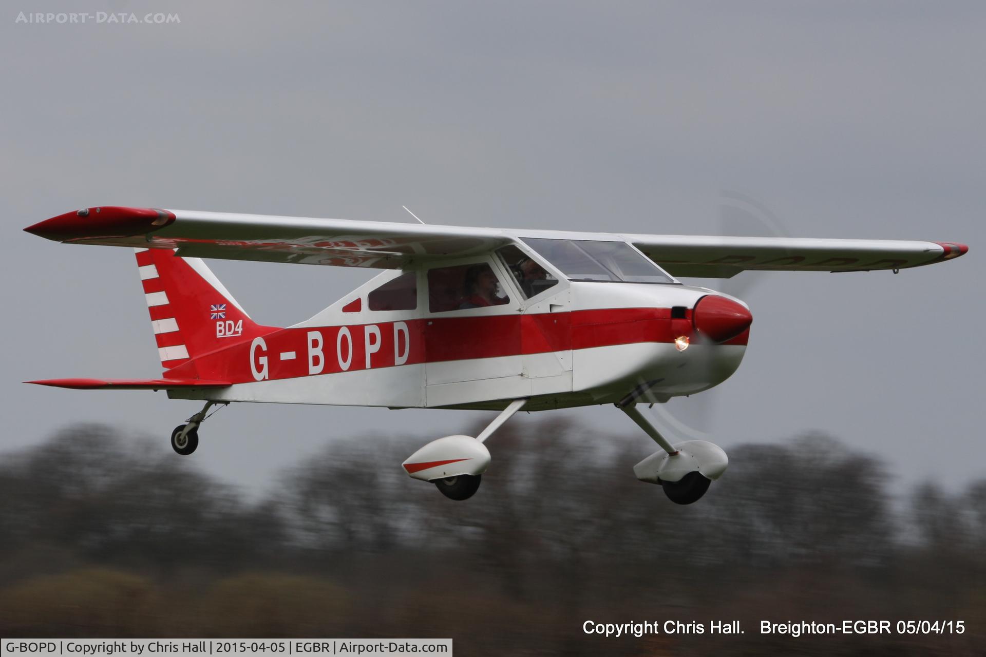 G-BOPD, 1974 Bede BD-4 C/N 632, at the Easter Homebuilt Aircraft Fly-in