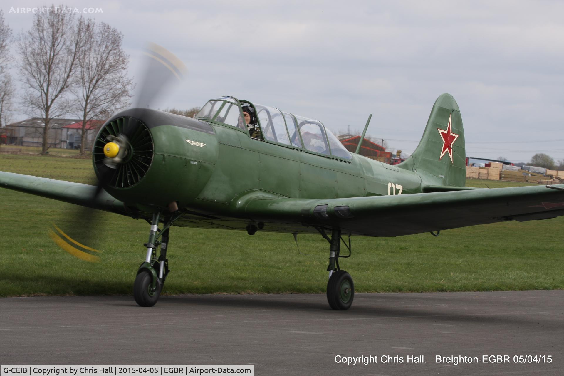G-CEIB, 1958 Yakovlev Yak-18A C/N 1160403, at the Easter Homebuilt Aircraft Fly-in