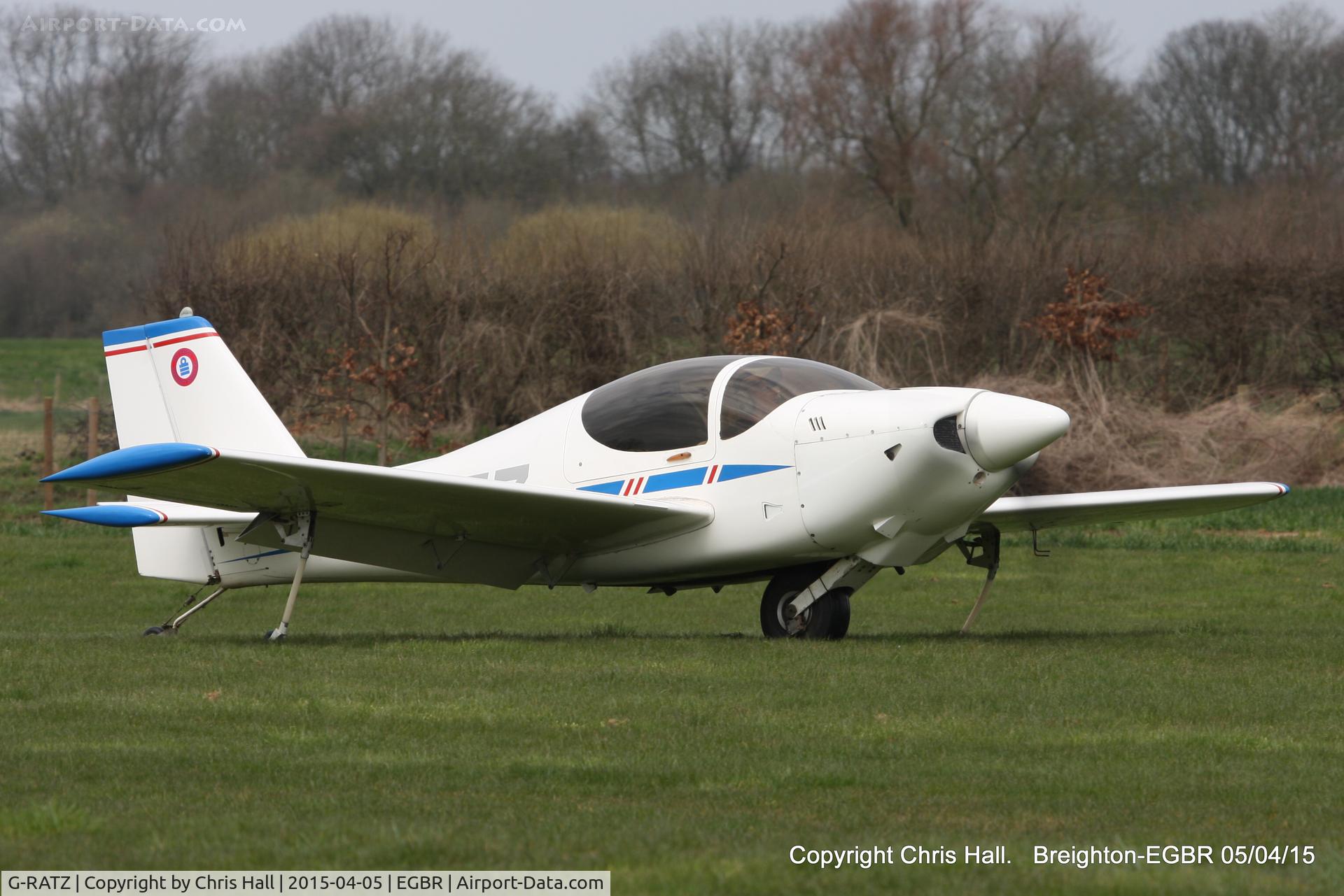 G-RATZ, 1997 Europa Monowheel C/N PFA 247-12582, at the Easter Homebuilt Aircraft Fly-in