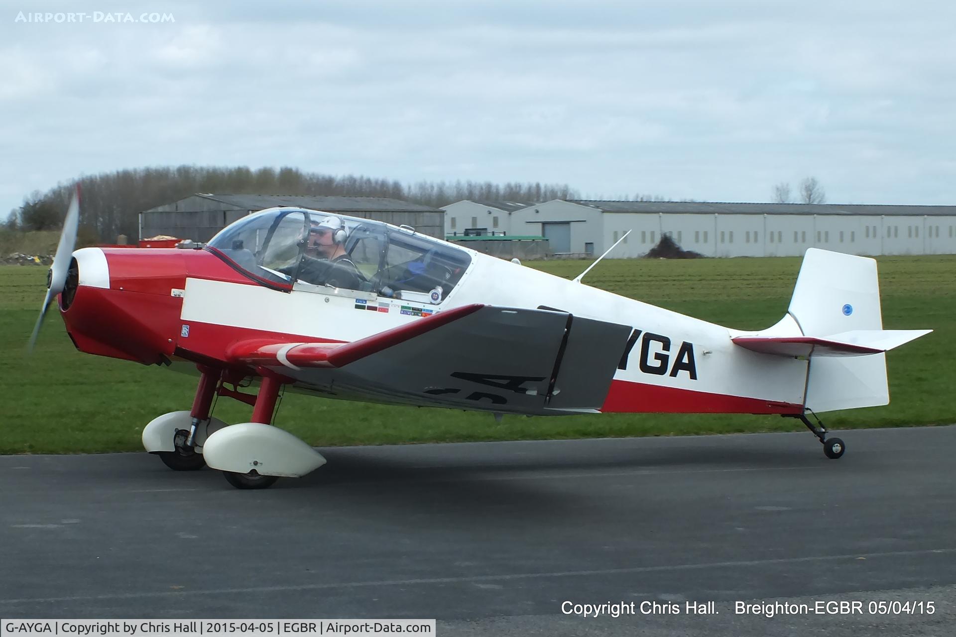 G-AYGA, 1956 SAN Jodel D-117 C/N 436, at the Easter Homebuilt Aircraft Fly-in
