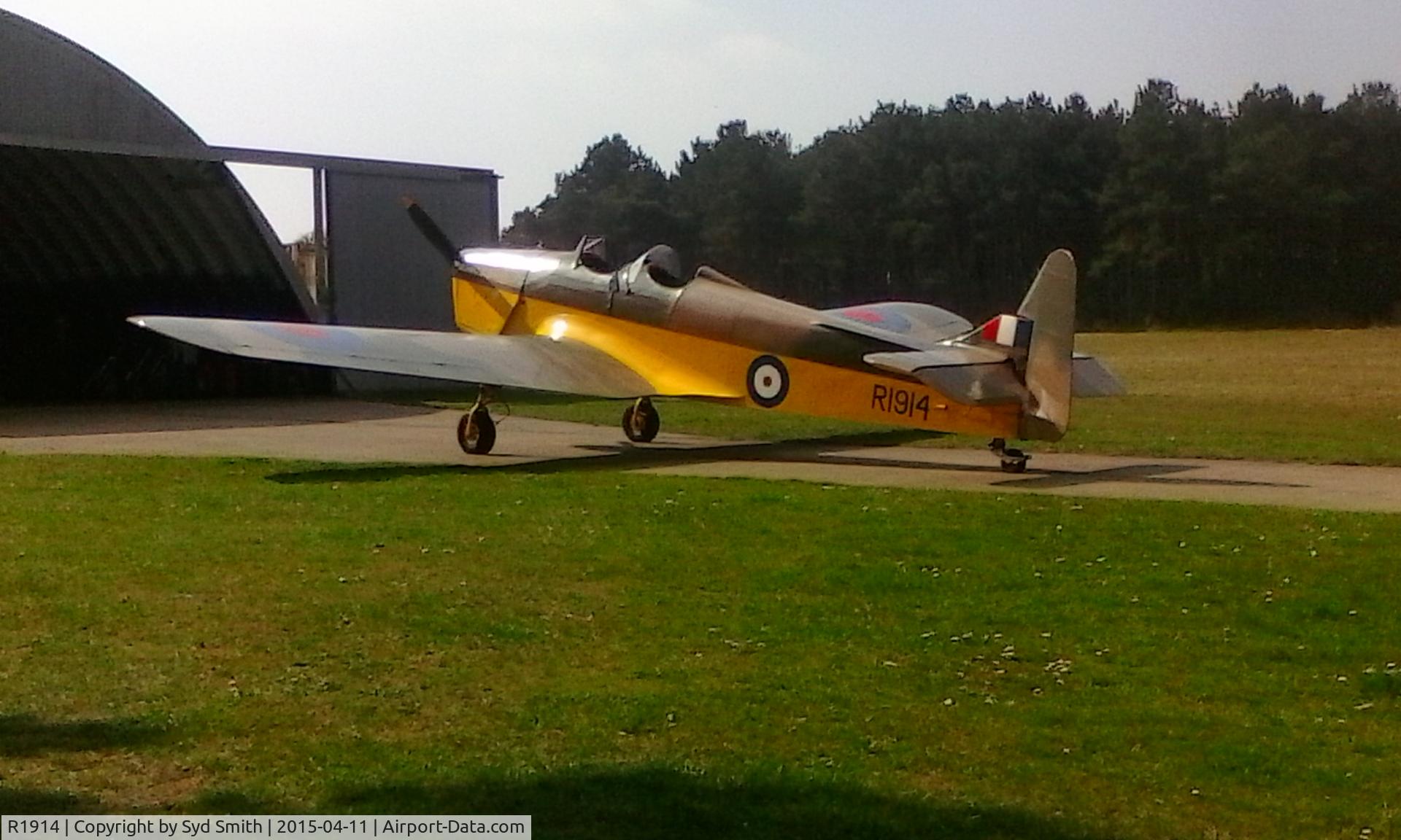 R1914, 1940 Miles M14A Hawk Trainer 3 C/N 1900, Seen at Langham Airfield, Norfolk.