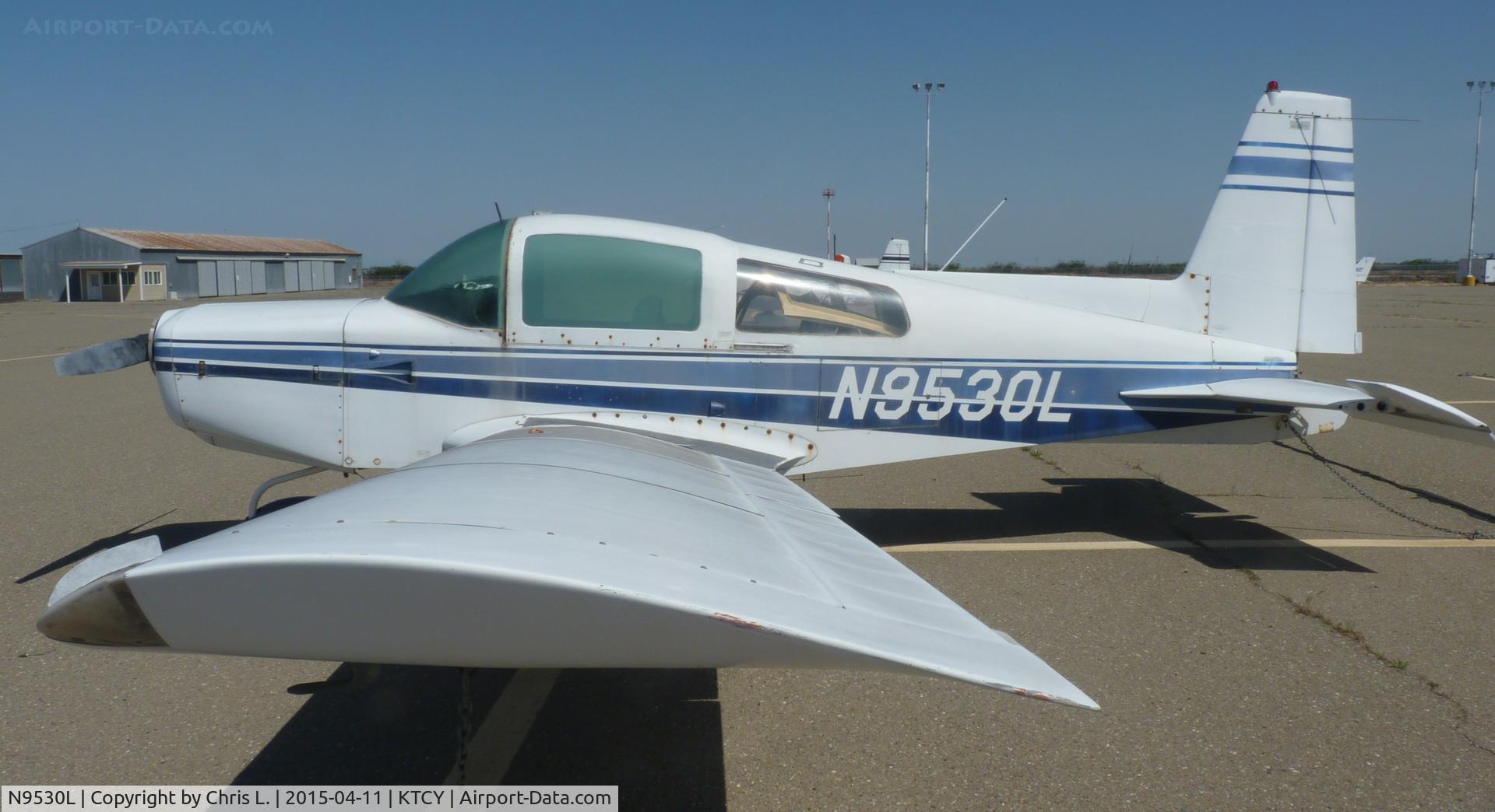 N9530L, 1974 Grumman American AA-5 Traveler C/N AA5-0530, A 1974 Grumman AA-5 Tiger sitting on the ramp at Tracy Municipal Airport.