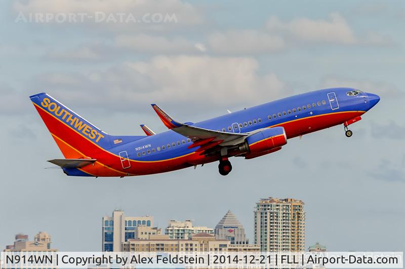 N914WN, 2008 Boeing 737-7H4 C/N 36622, Ft. Lauderdale