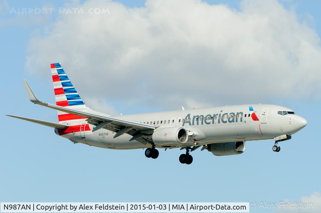 N987AN, 2009 Boeing 737-823 C/N 31069, Miami