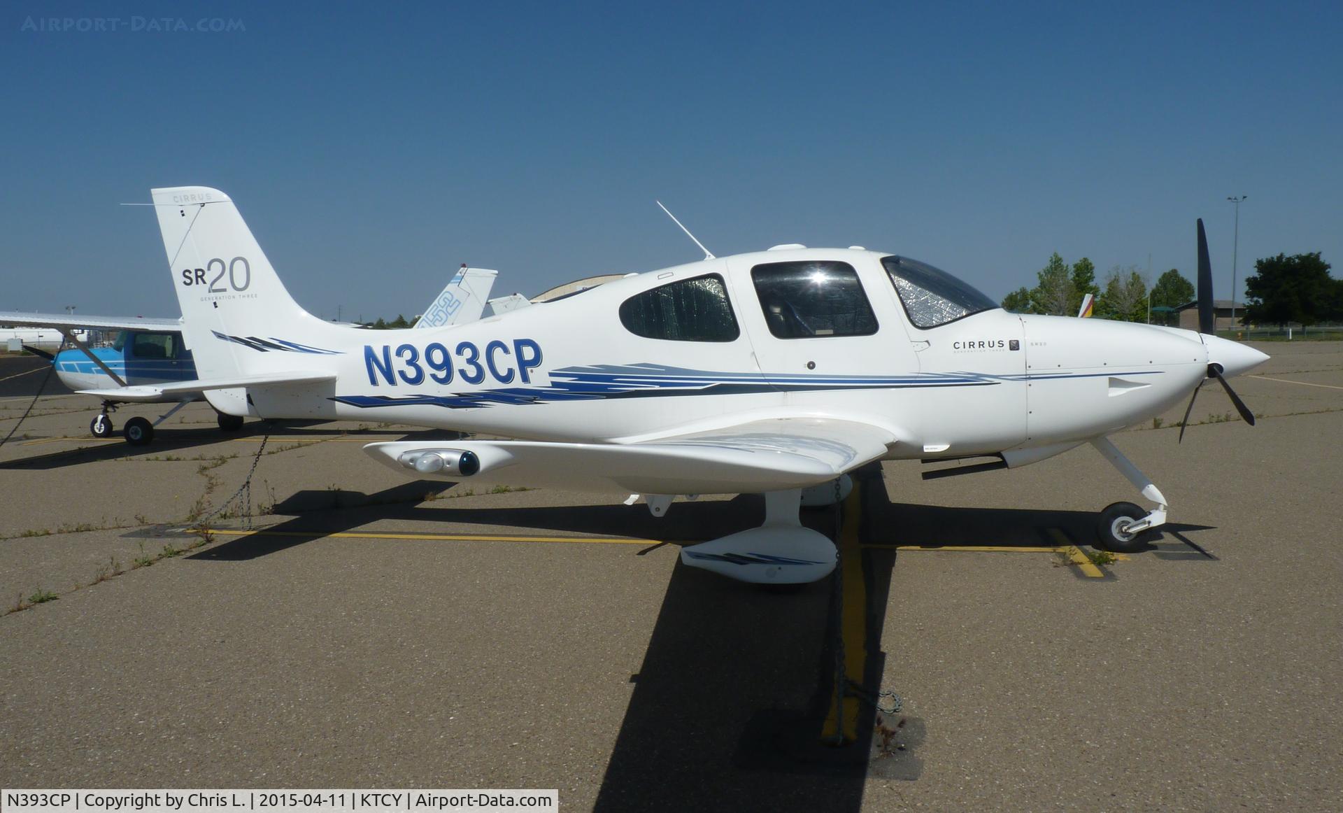 N393CP, 2008 Cirrus SR20 G3 C/N 1924, A 2008 Cirrus SR20 sitting on the ramp at Tracy Municipal Airport.