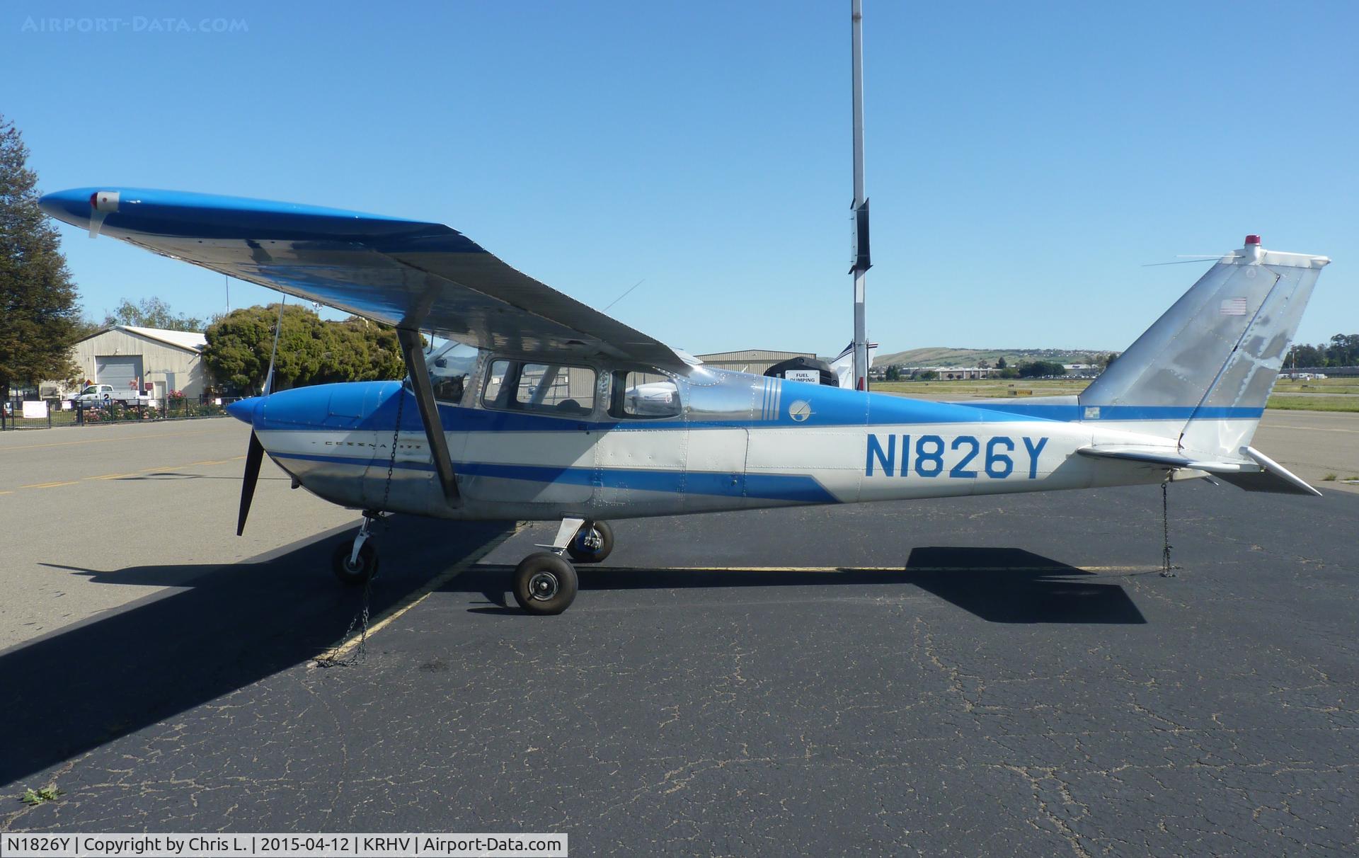 N1826Y, 1962 Cessna 172C C/N 17249426, A transient 1962 Cessna 172C on the transient ramp at Reid Hillview.