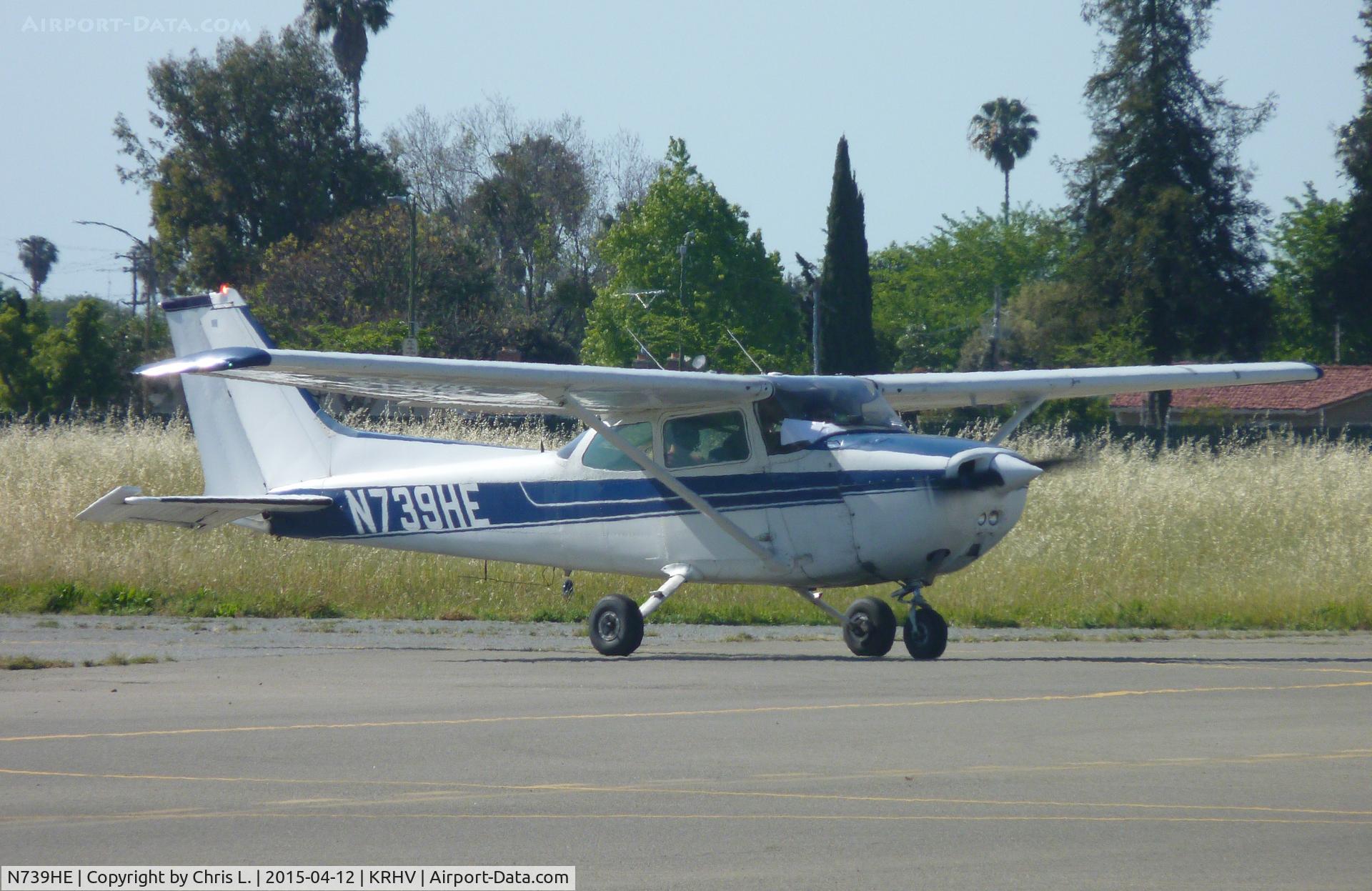 N739HE, 1978 Cessna 172N C/N 17270549, A local 1978 Cessna 172N clear of 31R taxing back to Nice Air.